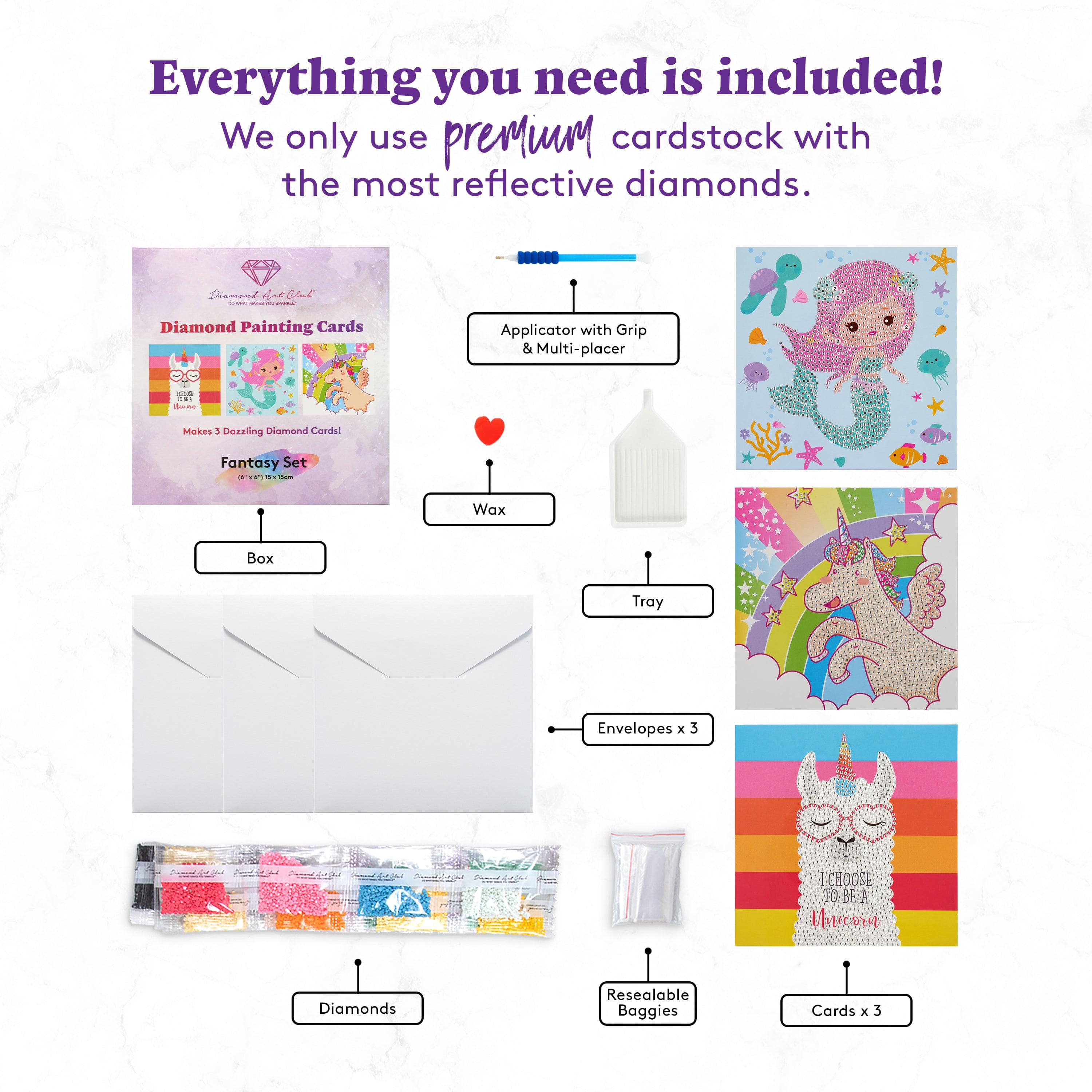DIY Fantasy Cards (Set of 3) - Image 3