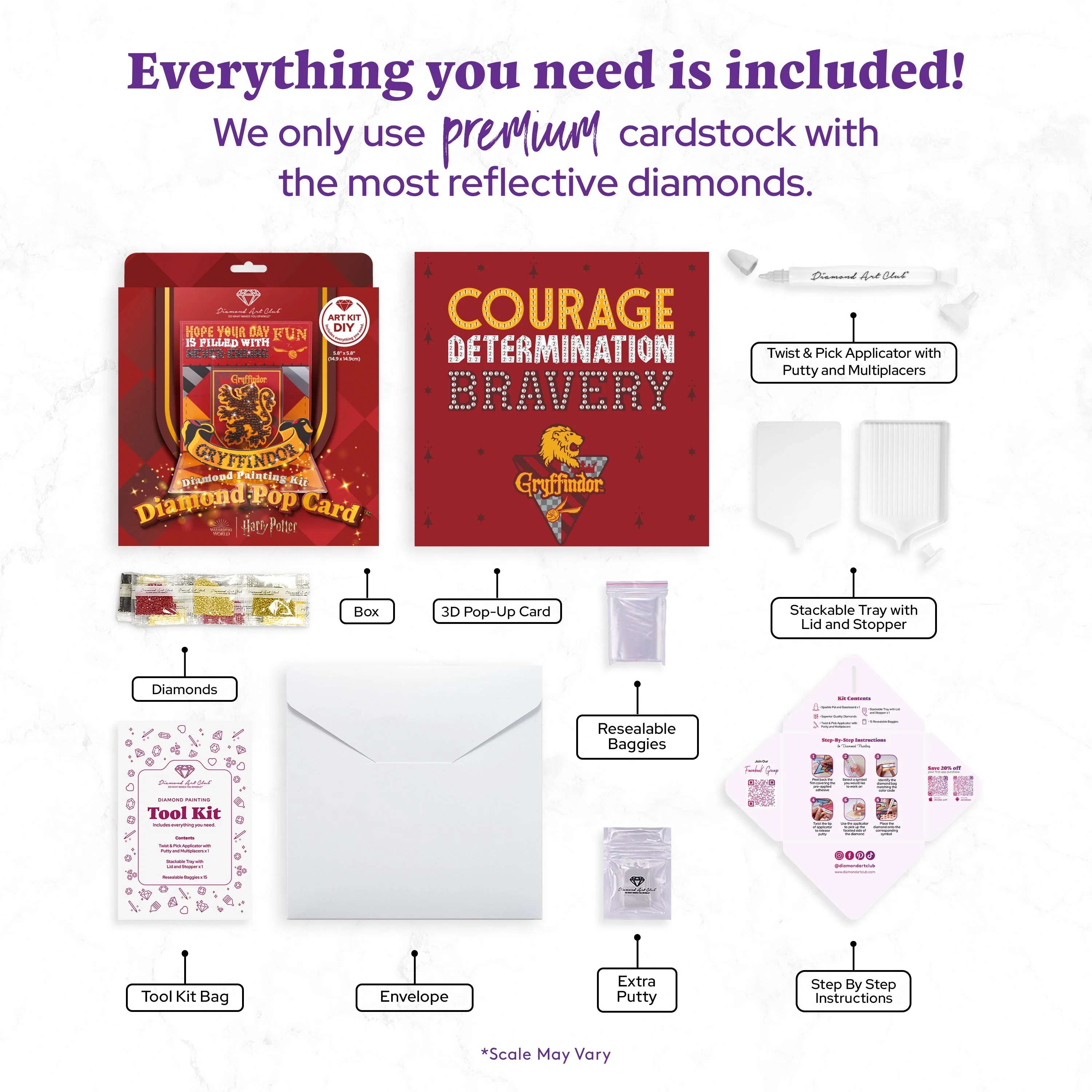 Diamond Pop™ Card - Gryffindor™ - Image 3