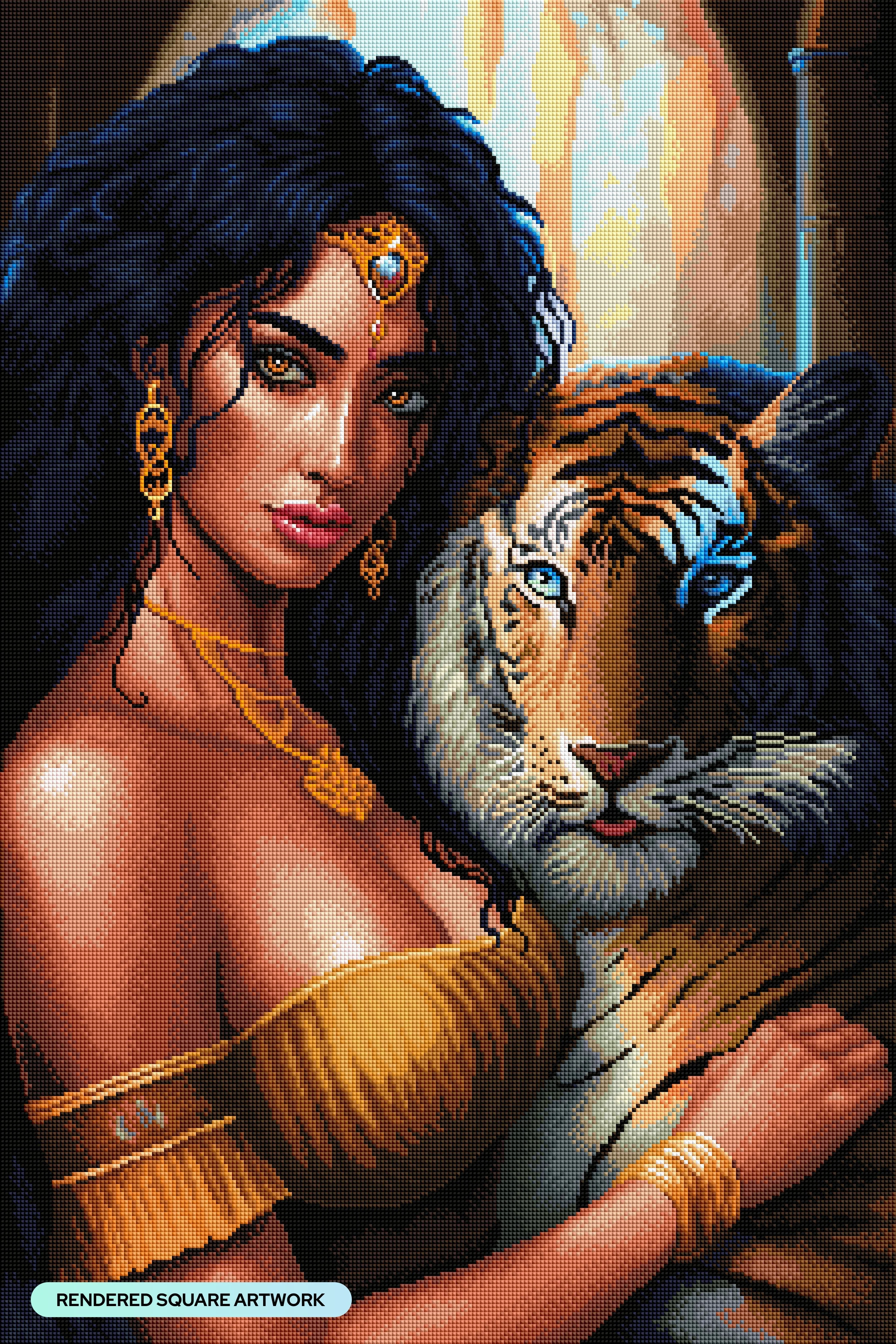 A Goddess and Her Tiger - Image 2