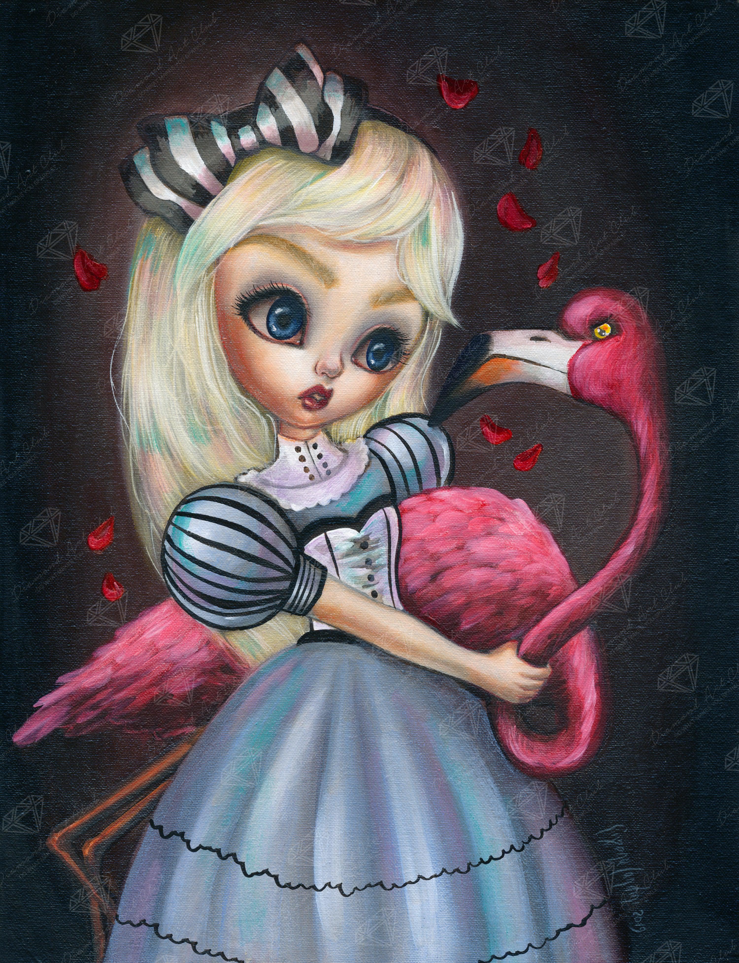 Alice and the Flamingo