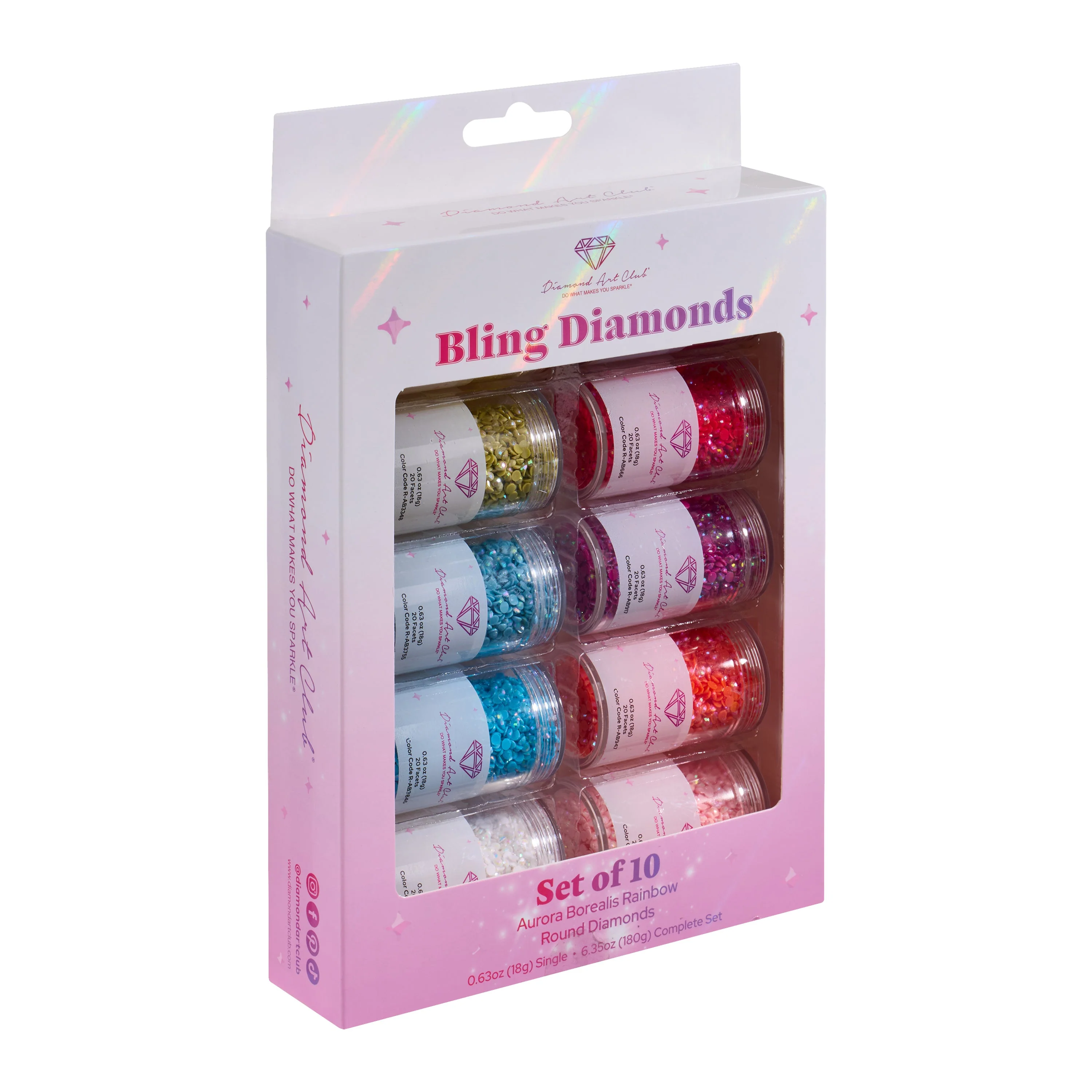 Aurora Borealis - Rainbow Round (Set of 10)