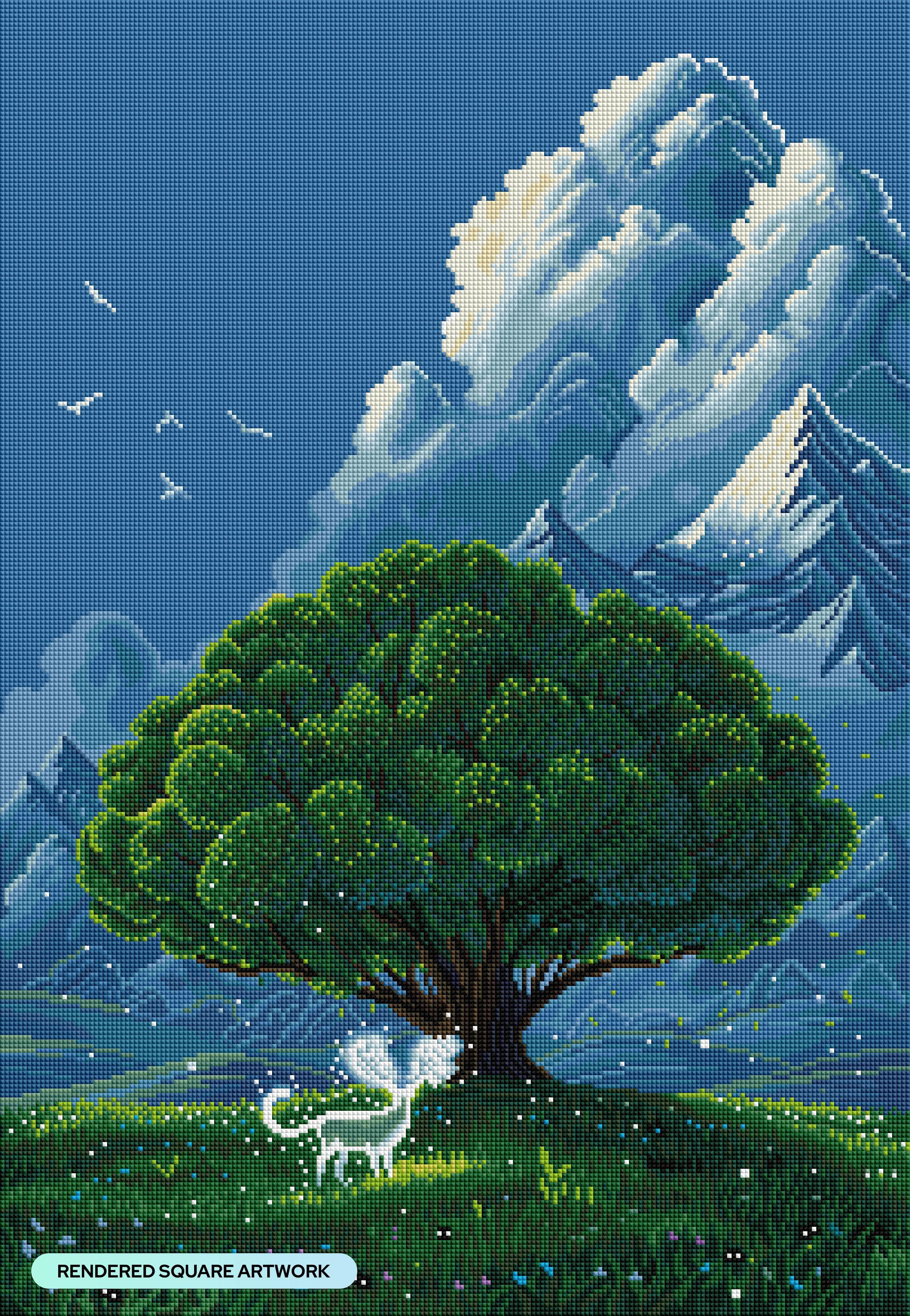 Big Tree with Deer - Image 2