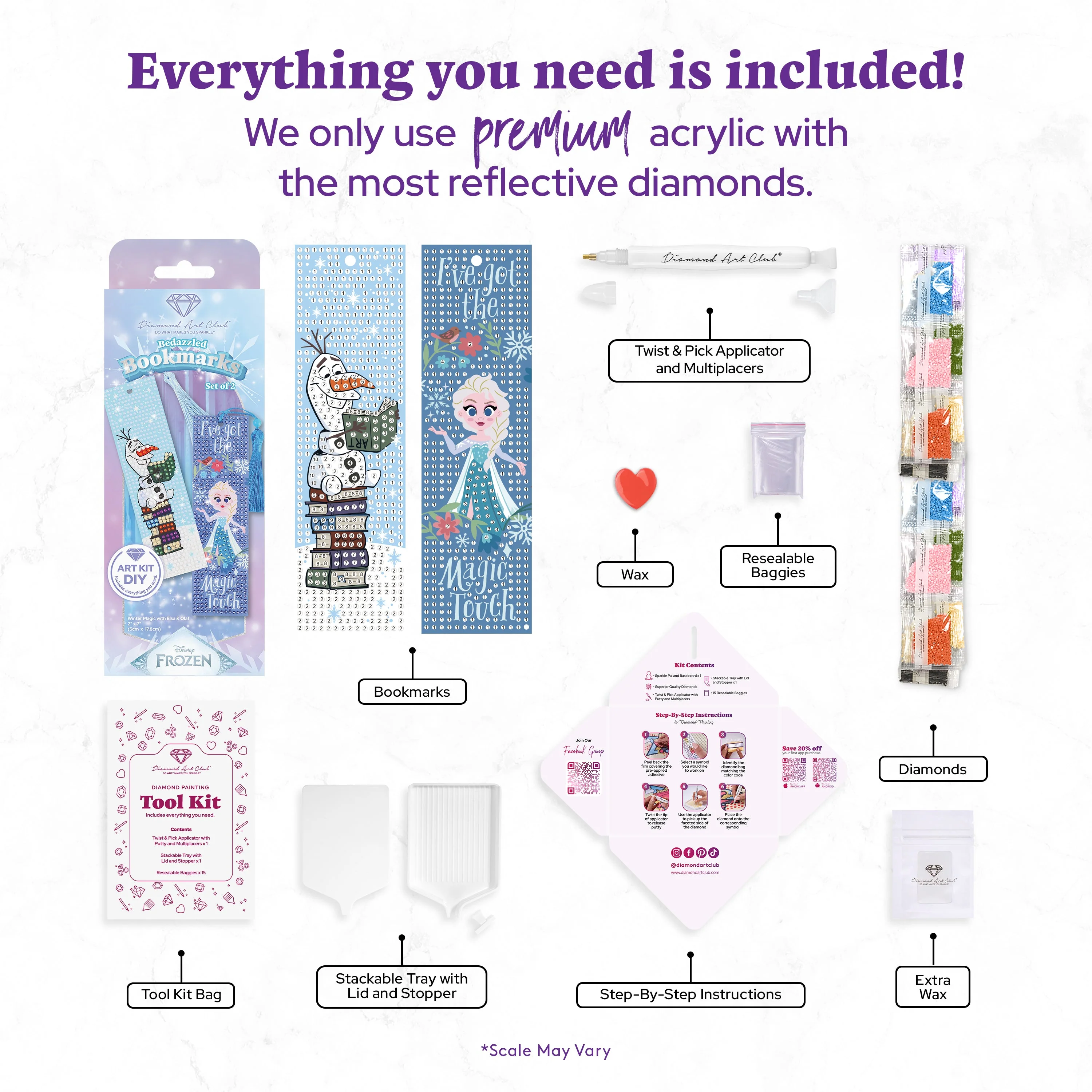 Bookmarks – Winter Magic with Elsa & Olaf (Set of 2) - Image 3