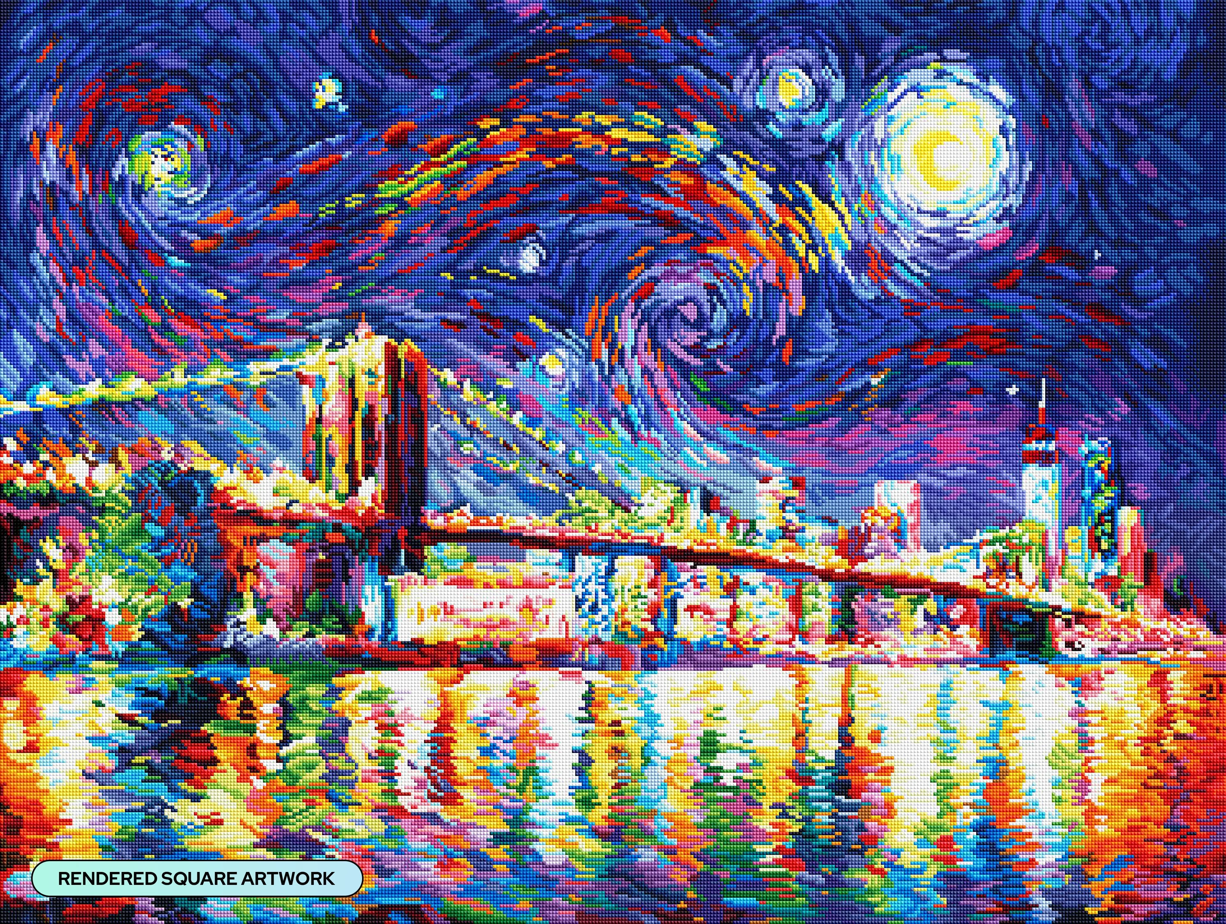Brooklyn Bridge at Night - Image 2