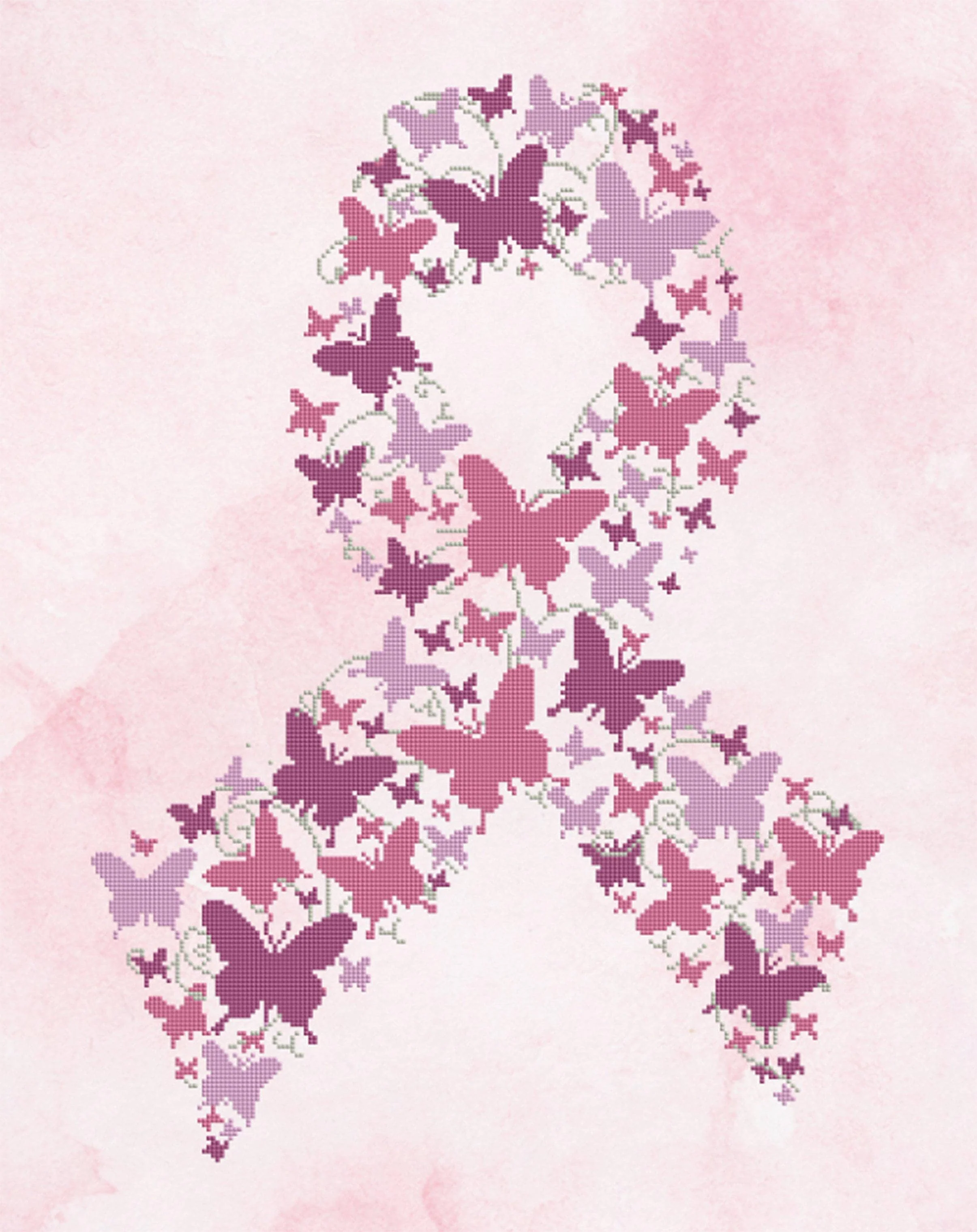 Butterfly Breast Cancer Ribbon - Image 2