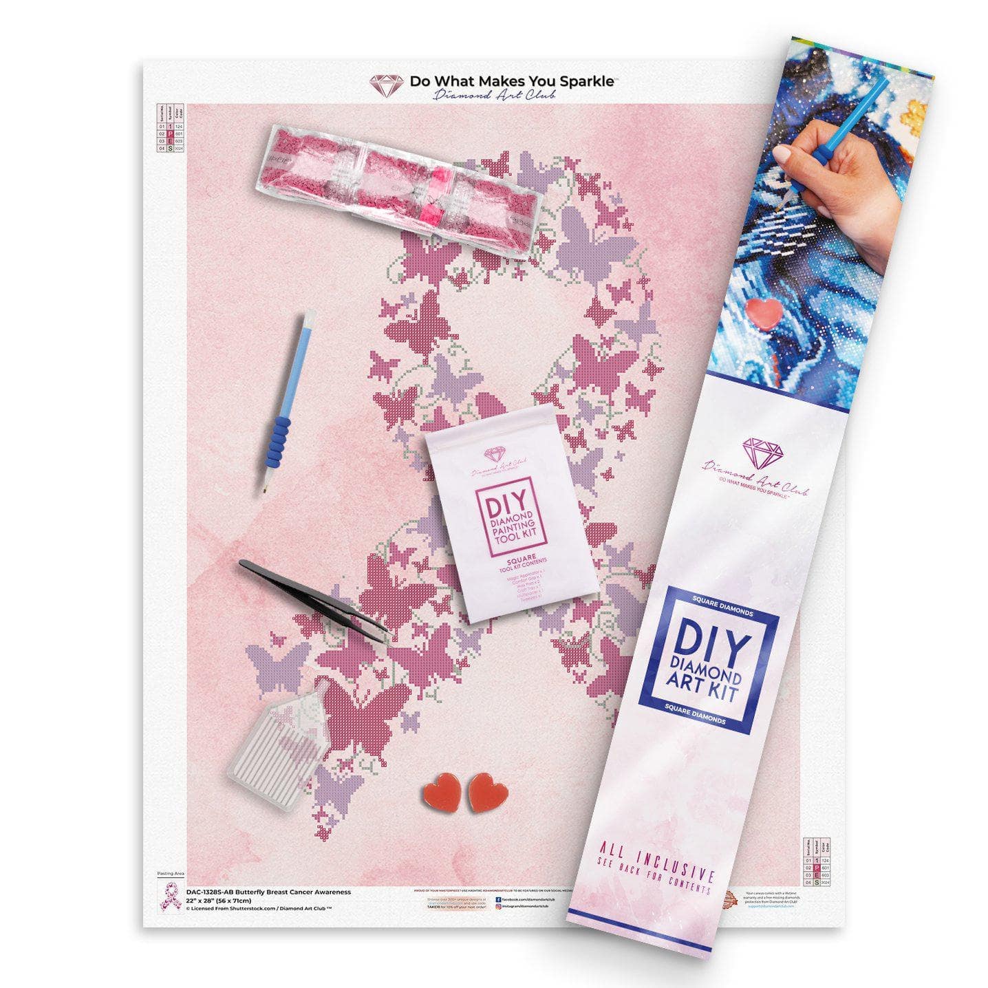 Butterfly Breast Cancer Ribbon - Image 3