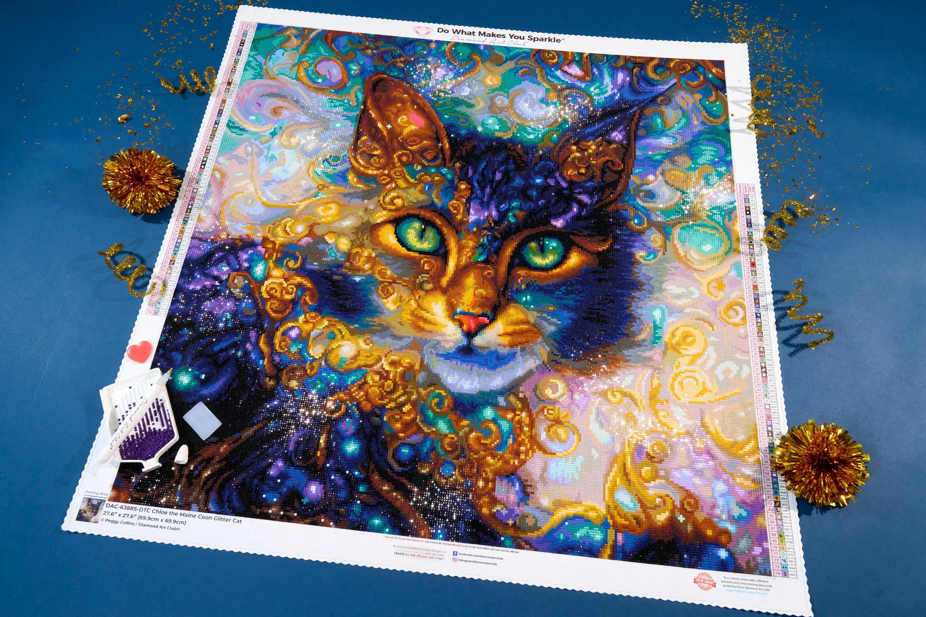 Chloe the Maine Coon Glitter Cat - Image 7