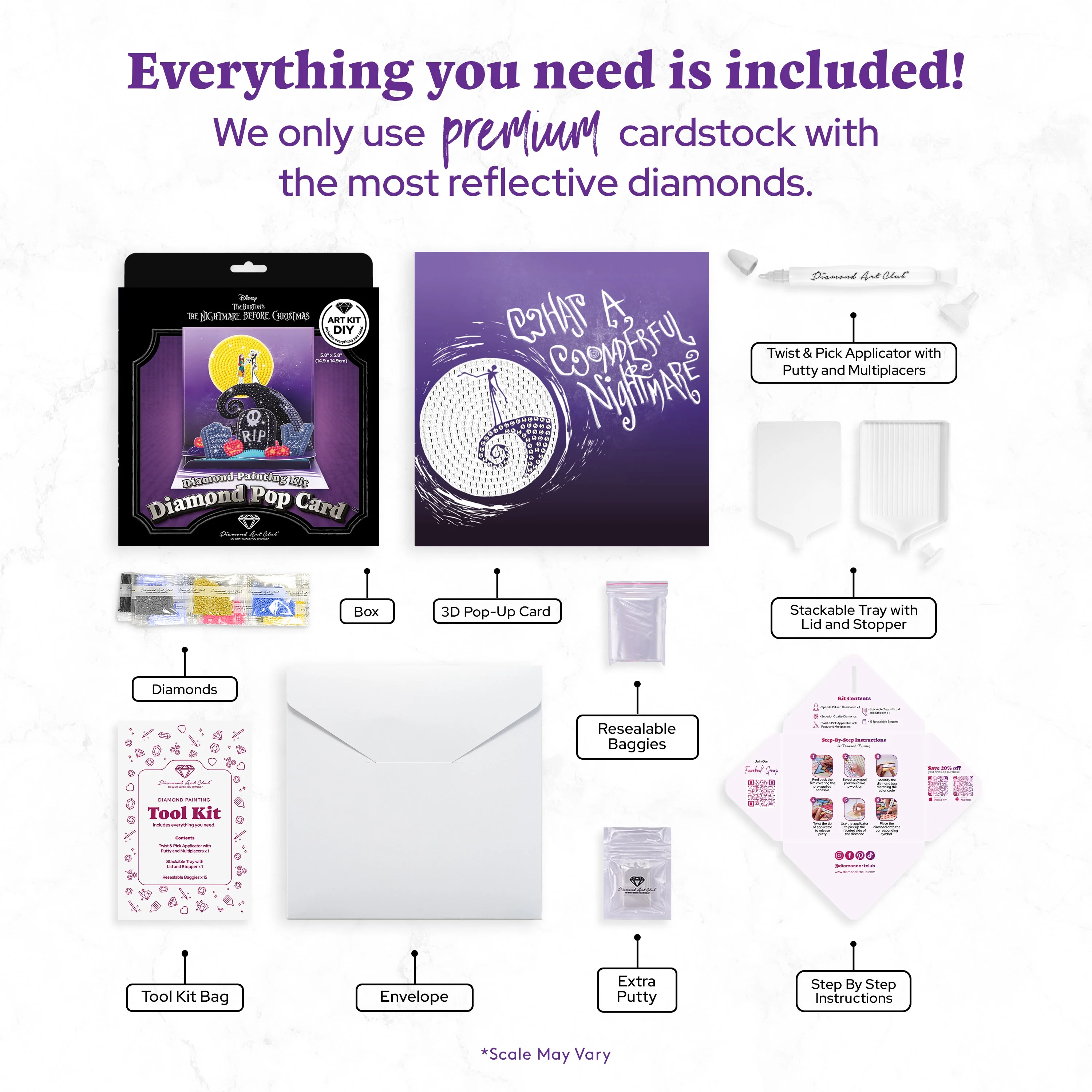Diamond Pop™ Card - The Nightmare Before Christmas™ - Image 3