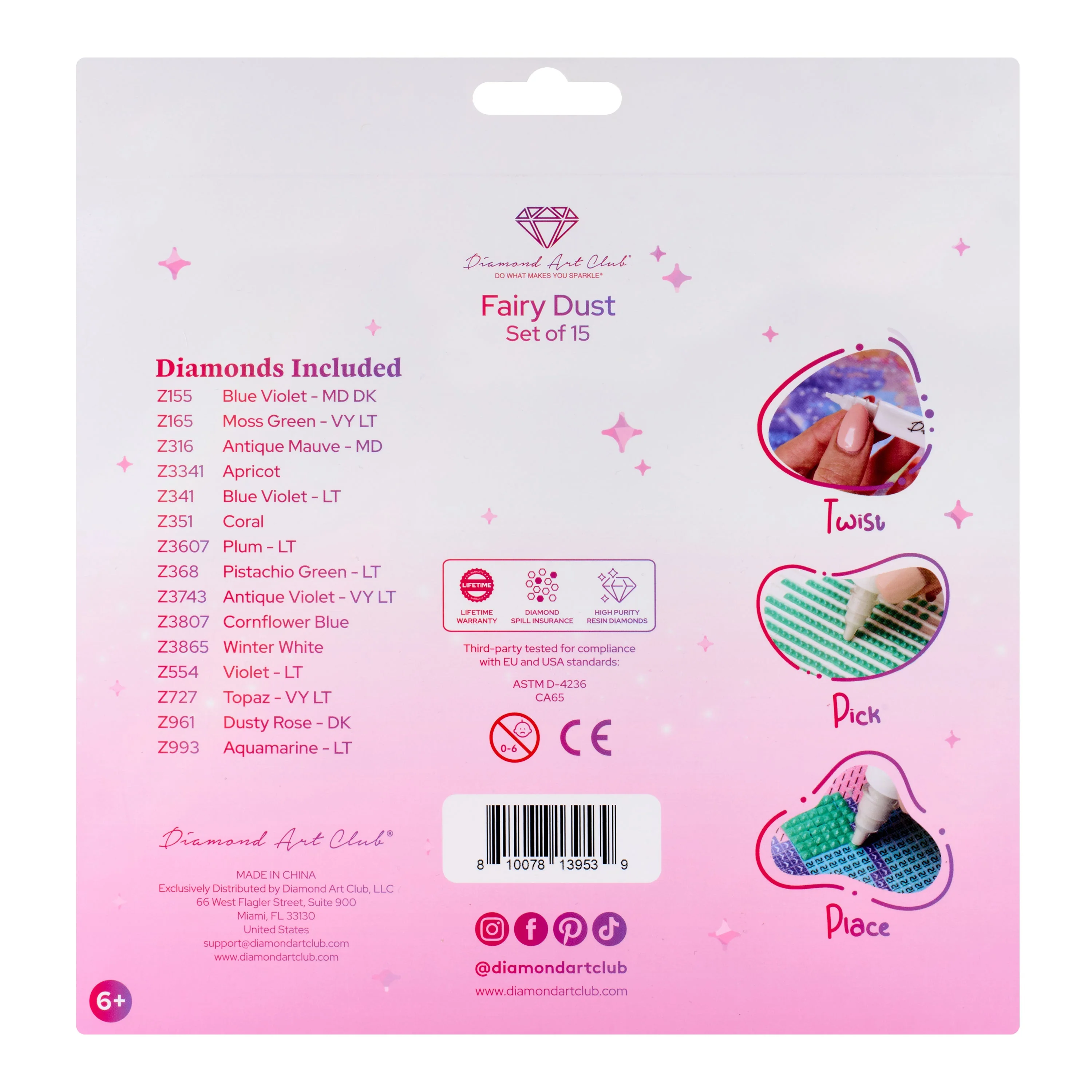 Fairy Dust® - Muted Rainbow Square (Set of 15) - Image 6