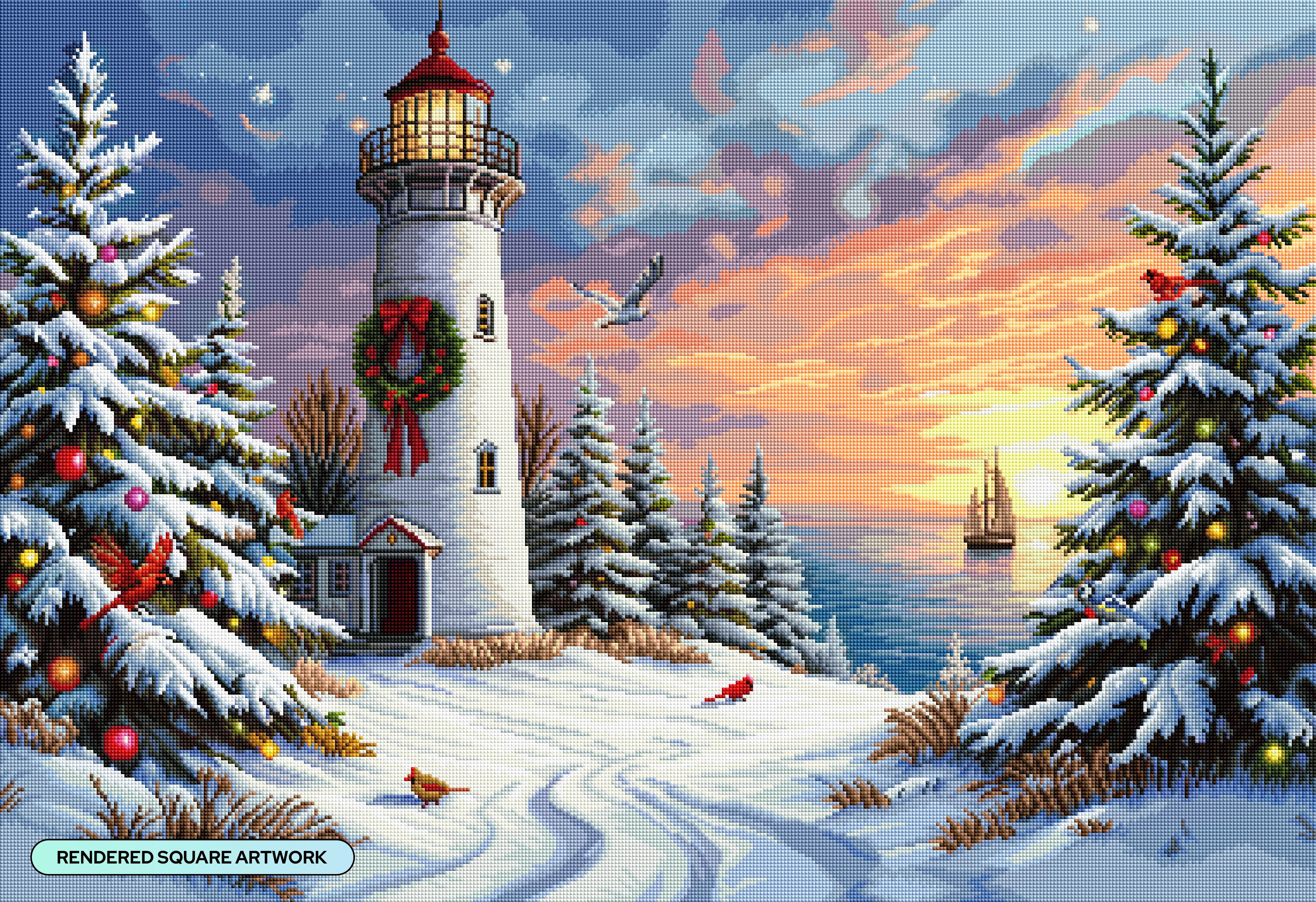 Festive Lighthouse - Image 2