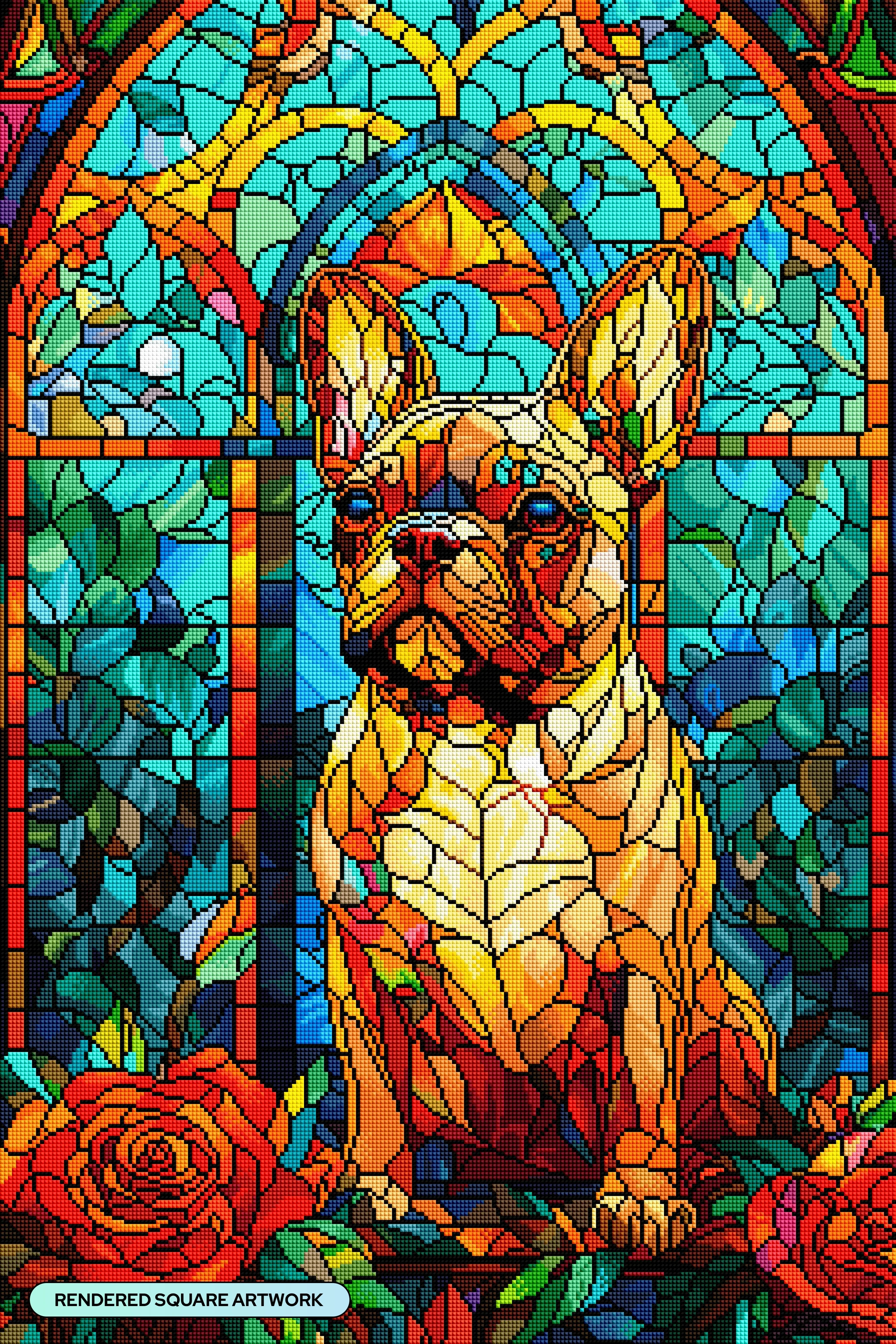 French Bulldog Stained Glass - Image 2