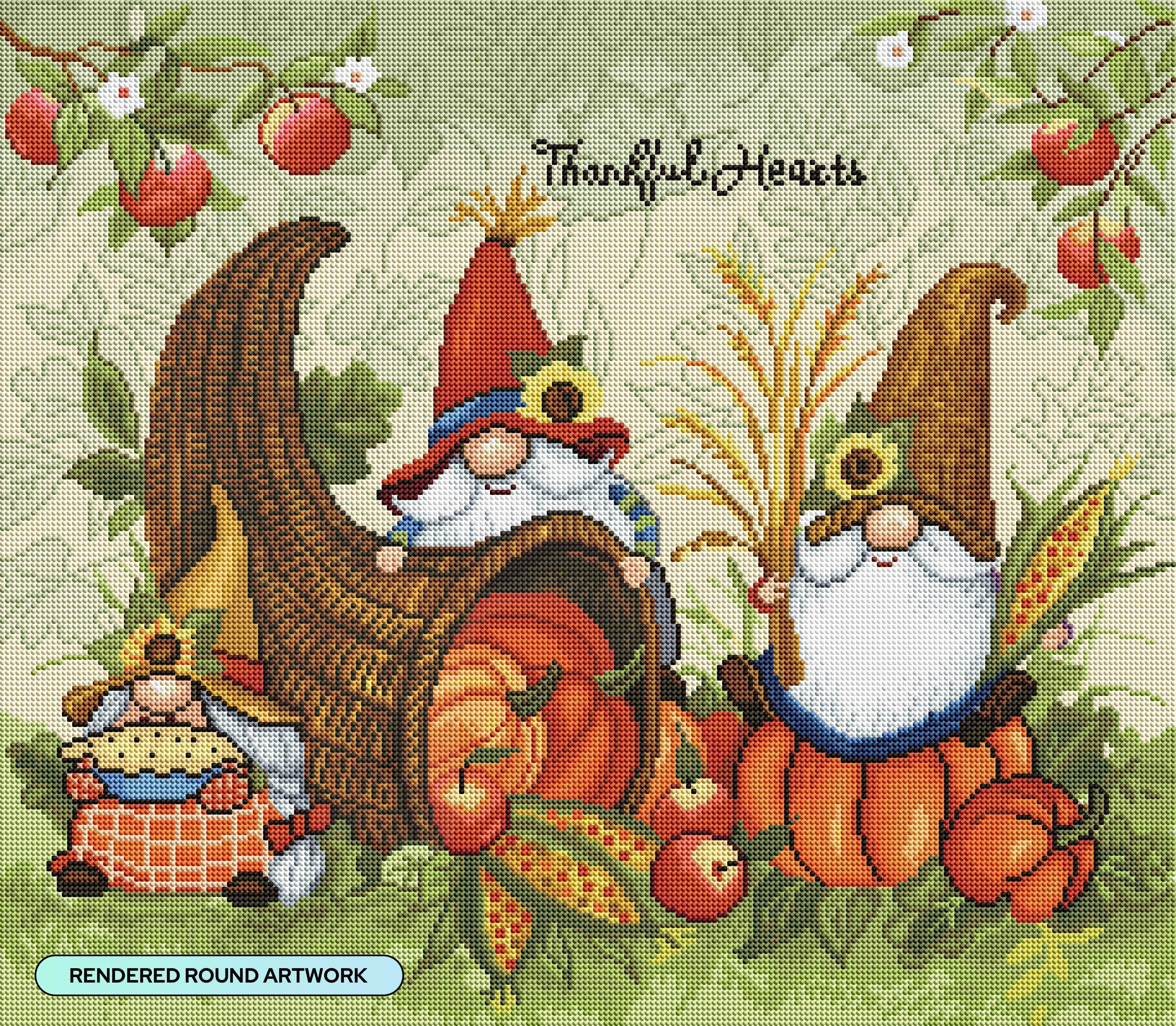 Gnomes Cornucopia & Pumpkins - Image 2
