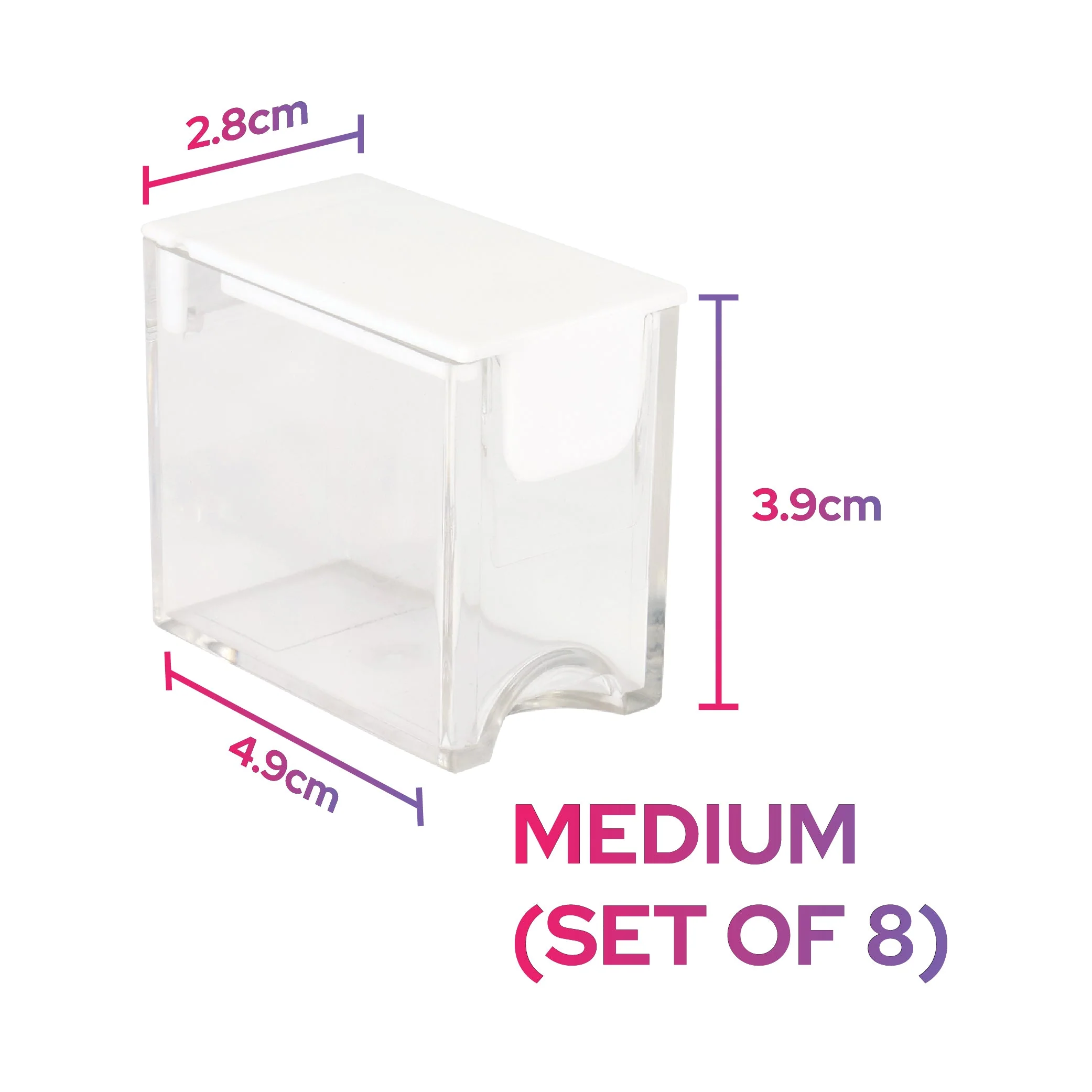 Storage Organizer Container - Medium (Set of 8) - Image 4