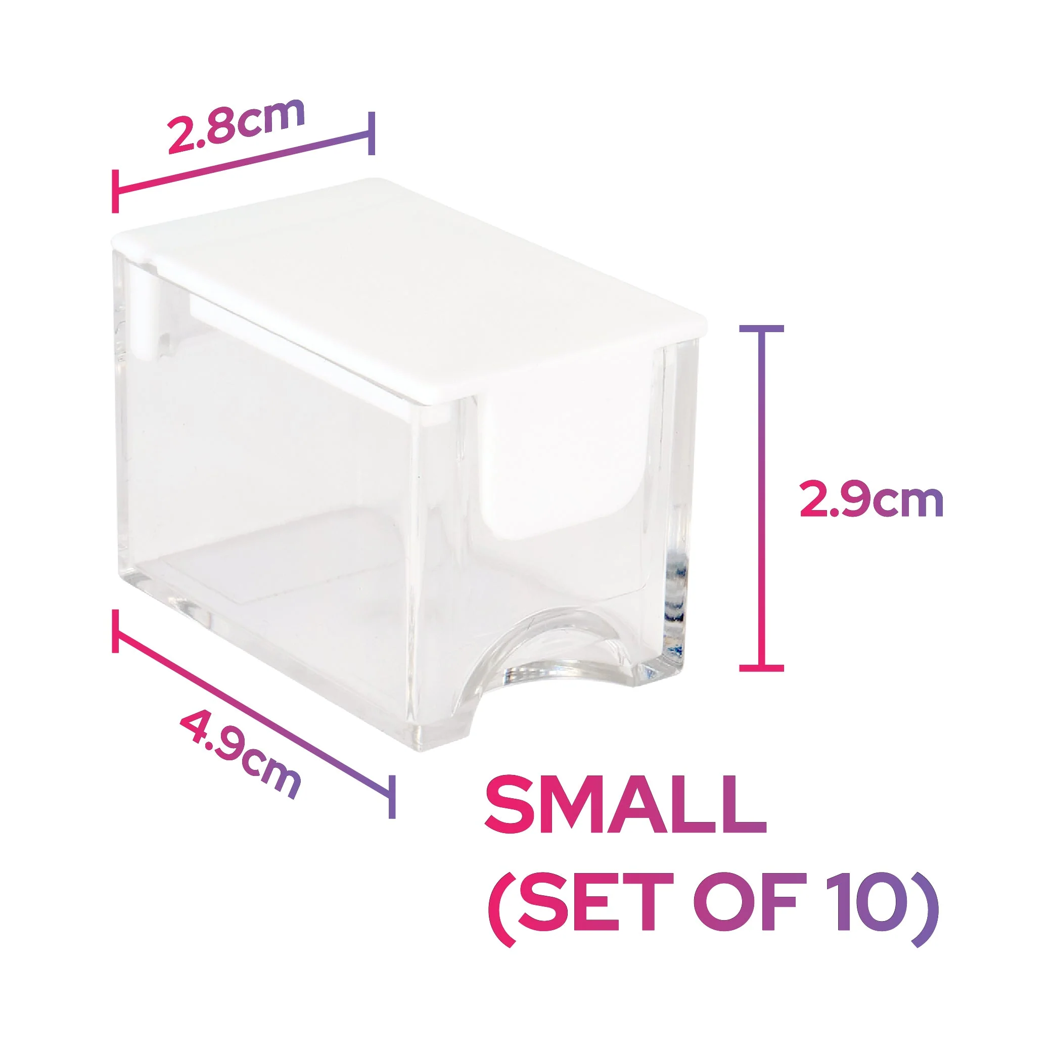 Storage Organizer Container - Small (Set of 10) - Image 4
