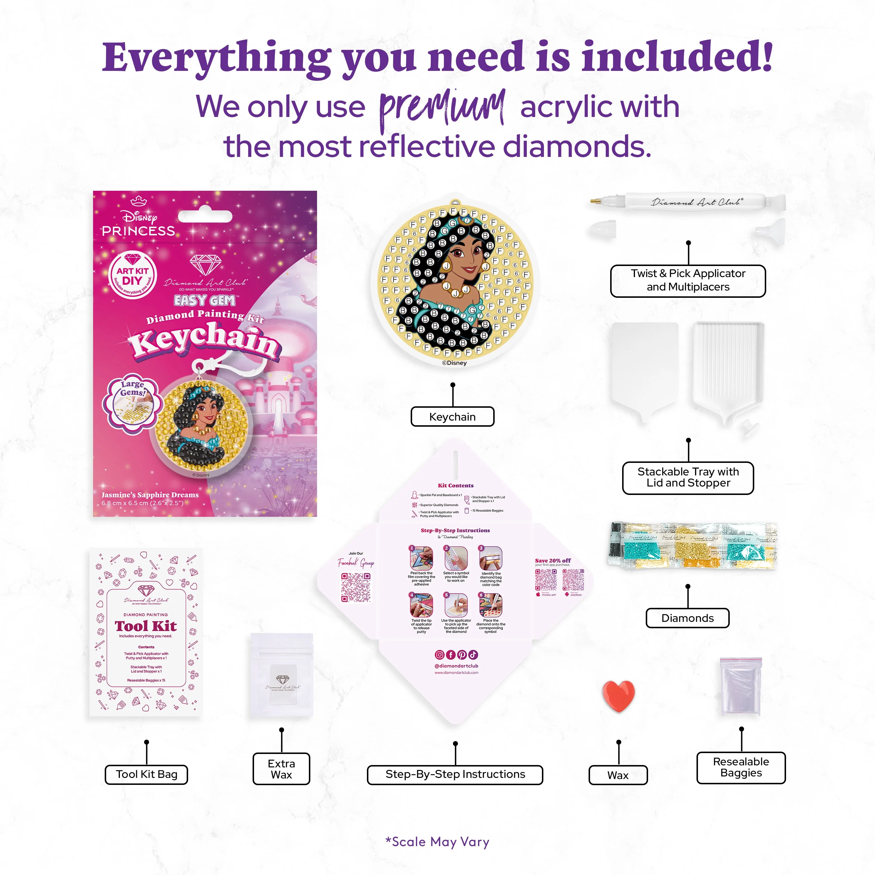 Easy Gem™ Keychain - Jasmine’s Sapphire Dreams - Image 3