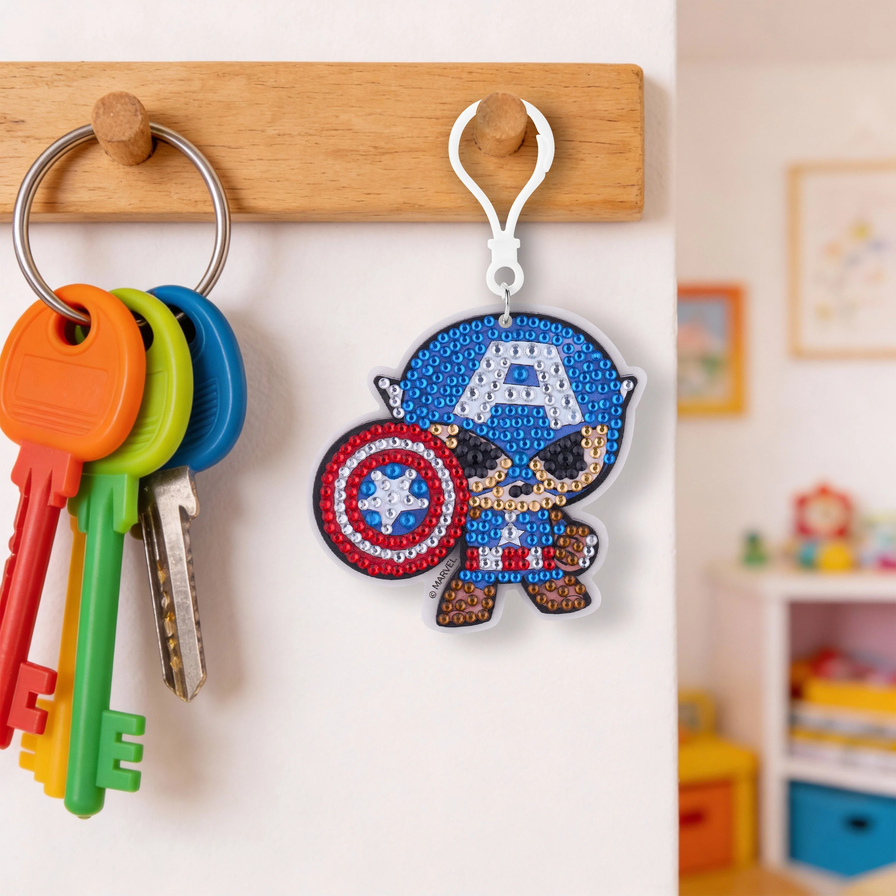 Easy Gem™ Keychain - Super Soldier Captain America™ - Image 3