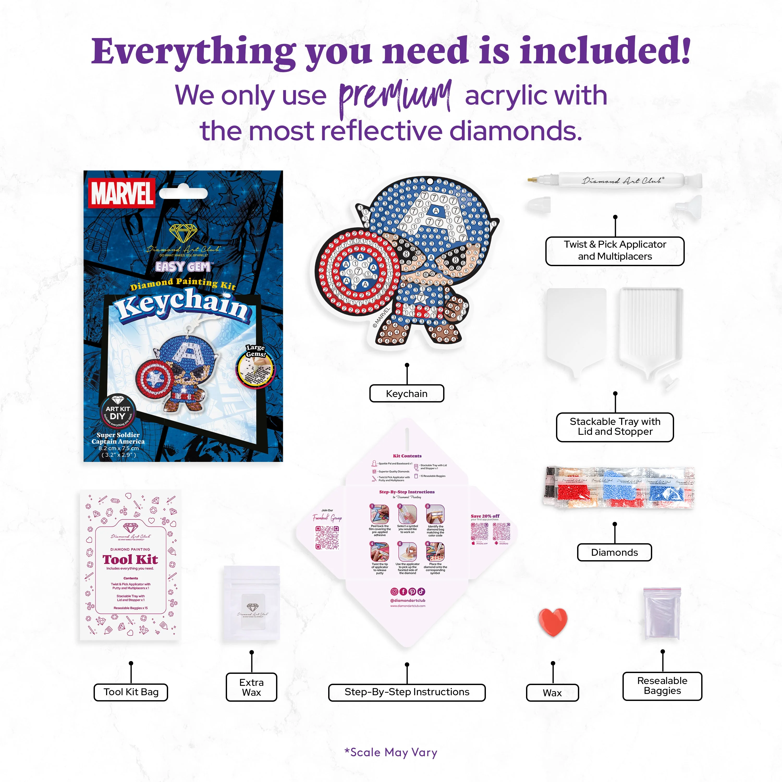 Easy Gem™ Keychain - Super Soldier Captain America™ - Image 4
