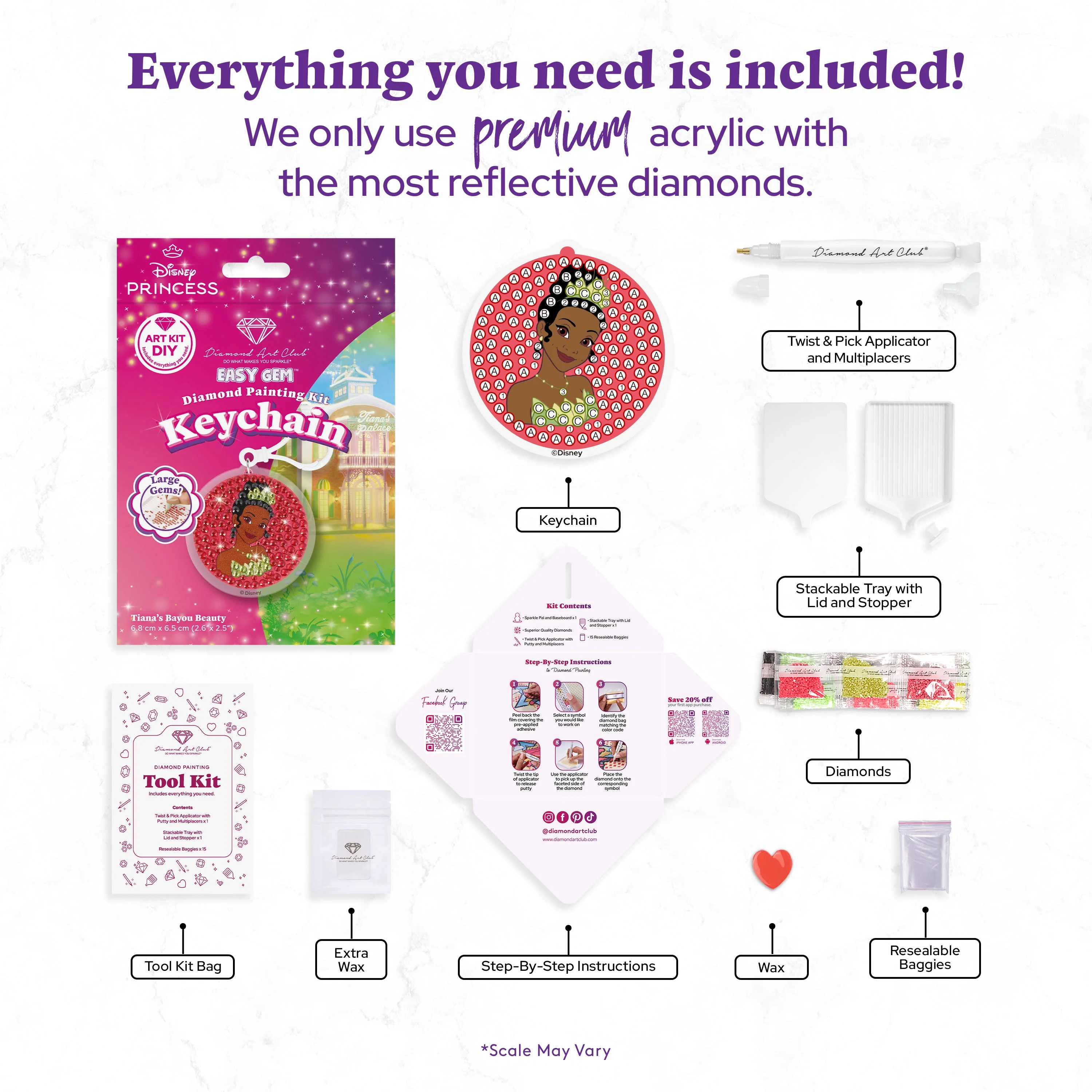 Easy Gem™ Keychain - Tiana’s Bayou Beauty - Image 3
