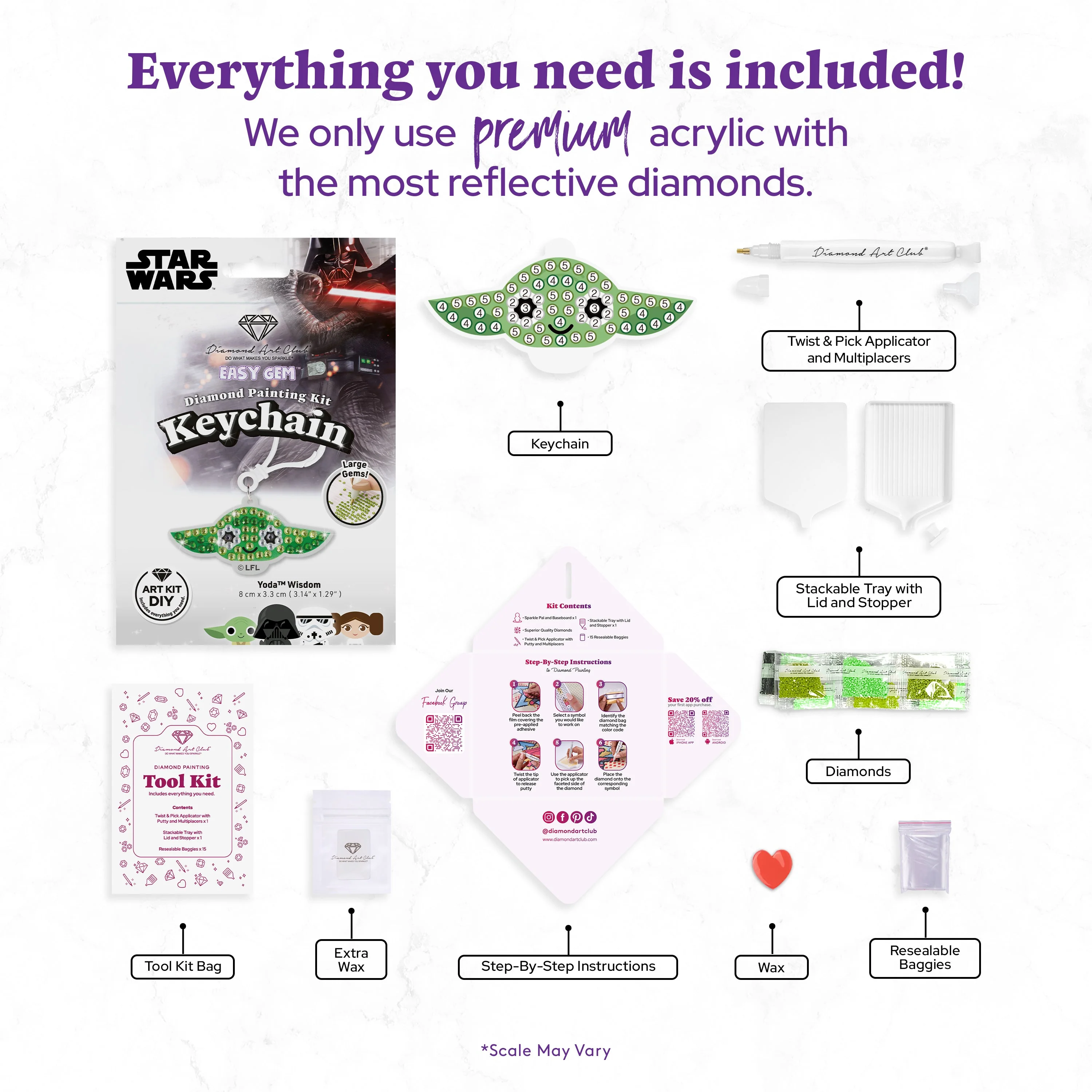 Easy Gem™ Keychain - Yoda™ Wisdom - Image 3