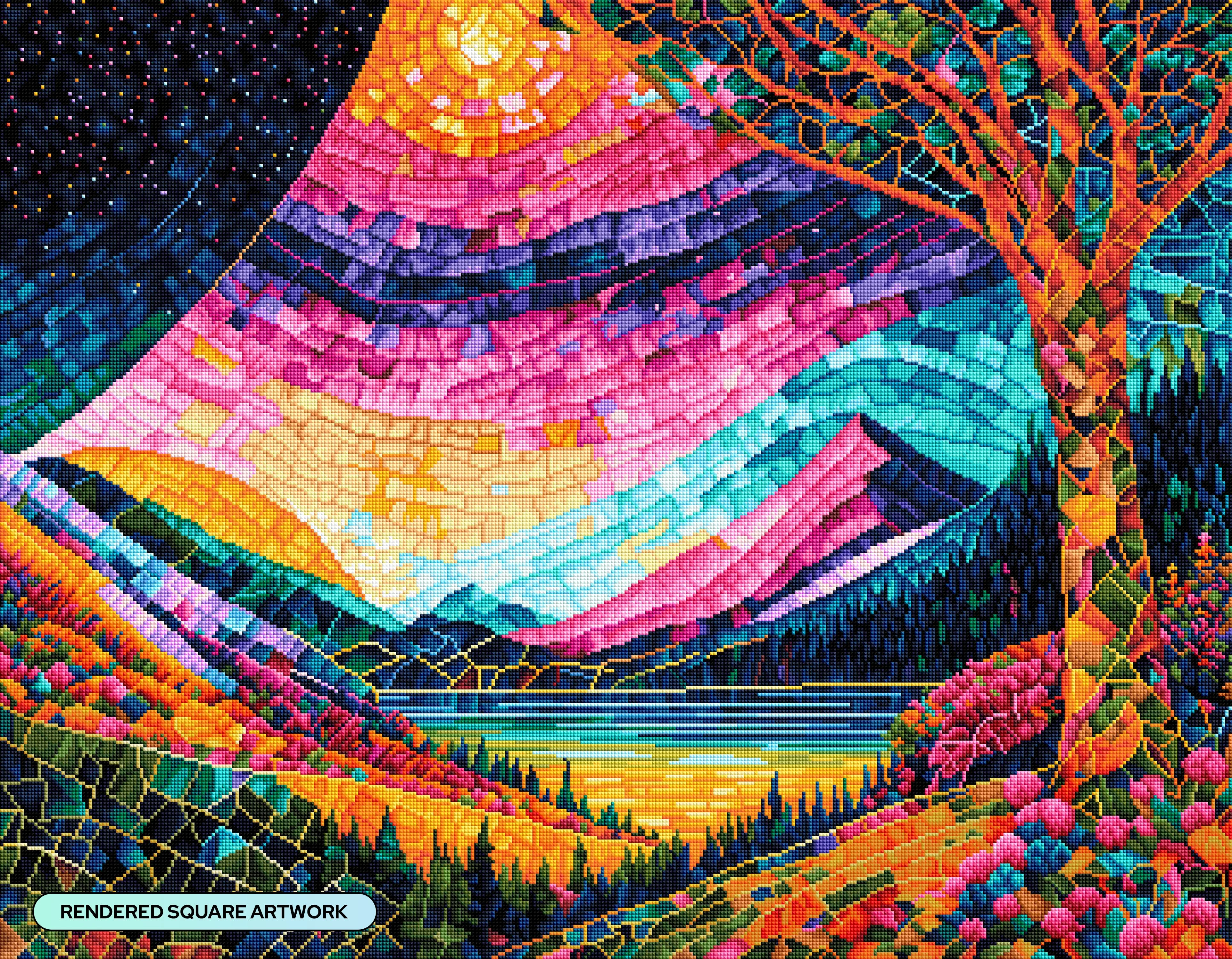 Magic Land Mosaic Landscape - Image 2