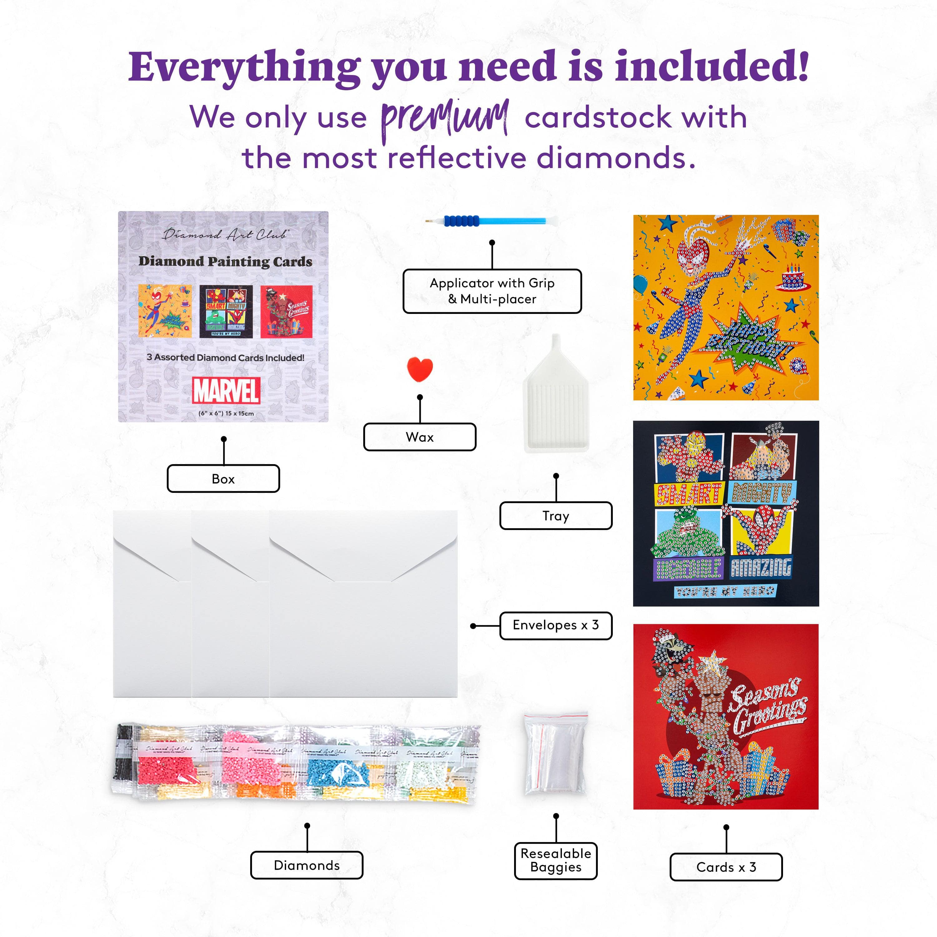 Marvel™ DIY Cards (Set of 3) - Image 3