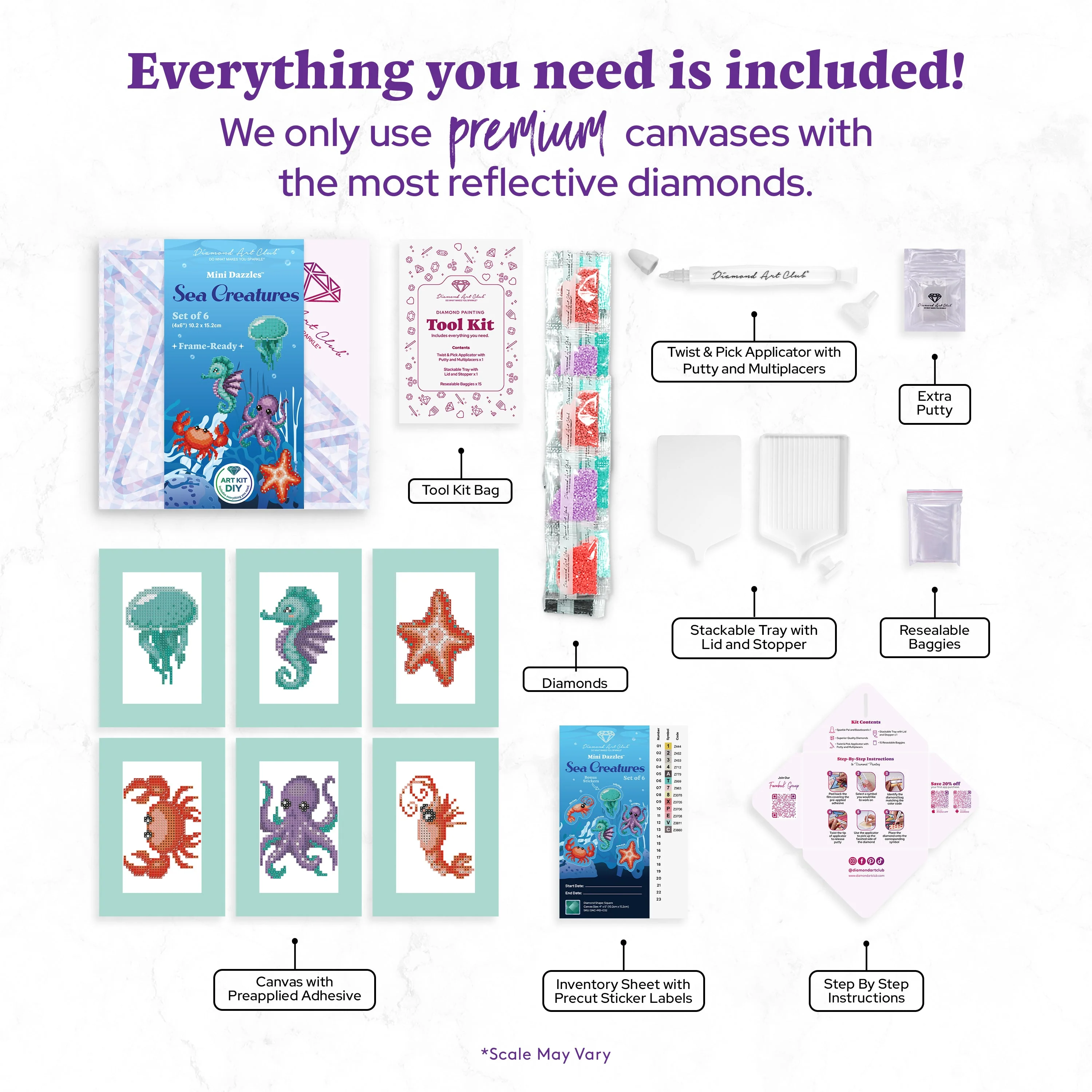 Mini Dazzles™ - Sea Creatures - Image 3