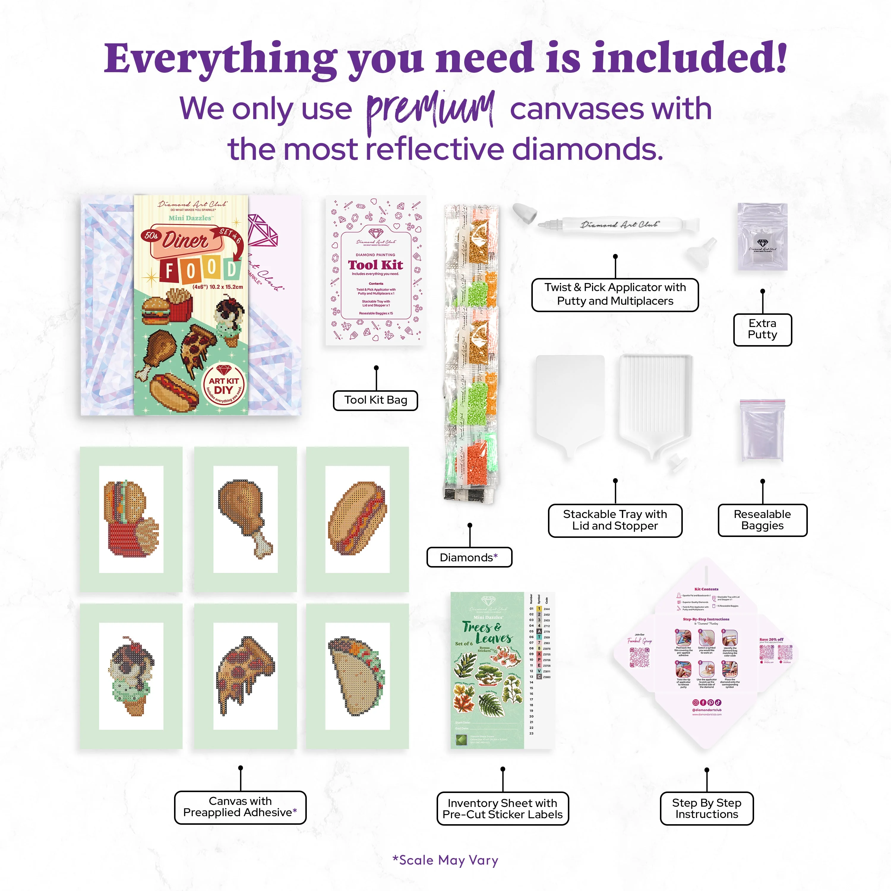 Mini Dazzles™ - 50s Diner Food - Image 3