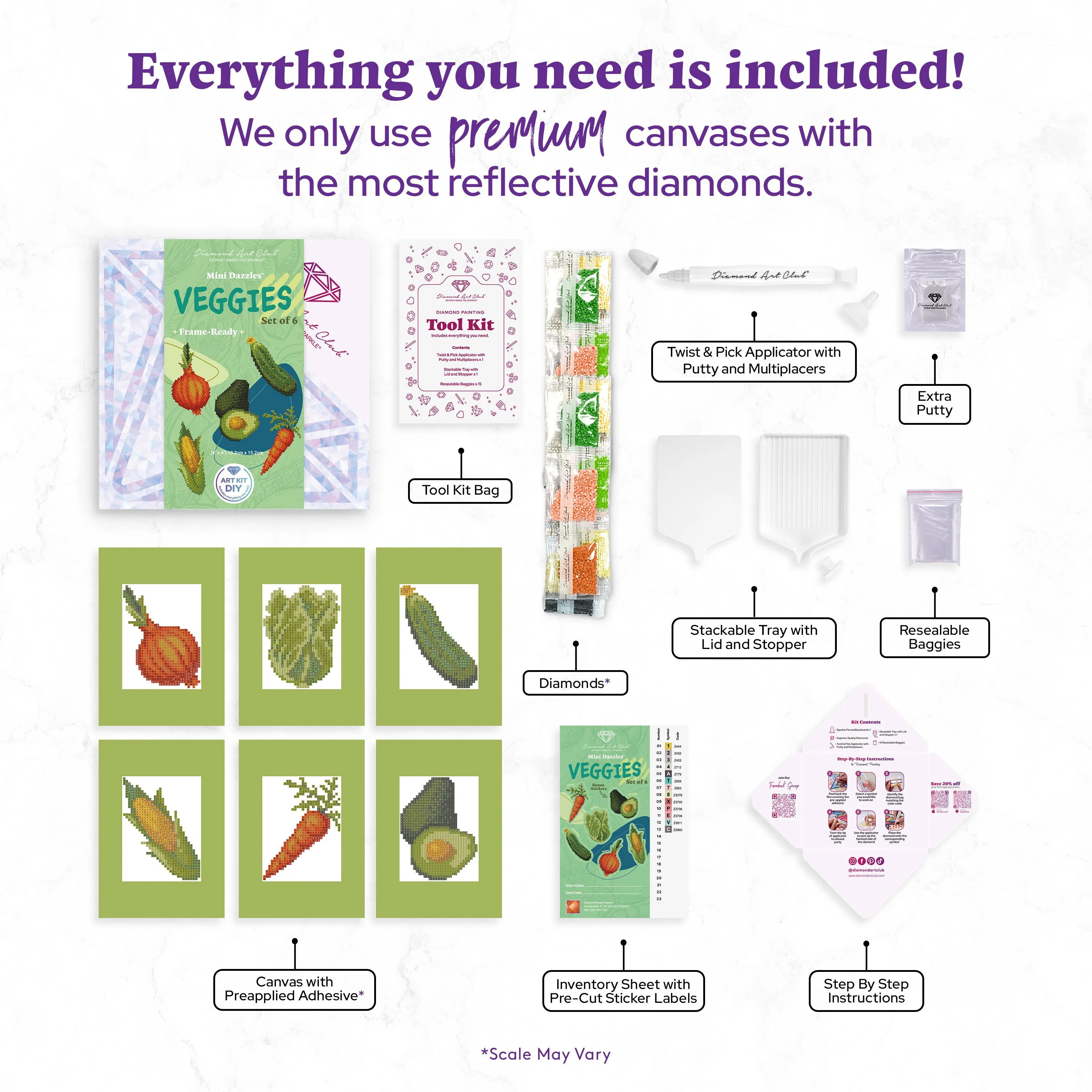 Mini Dazzles™ - Veggies - Image 3