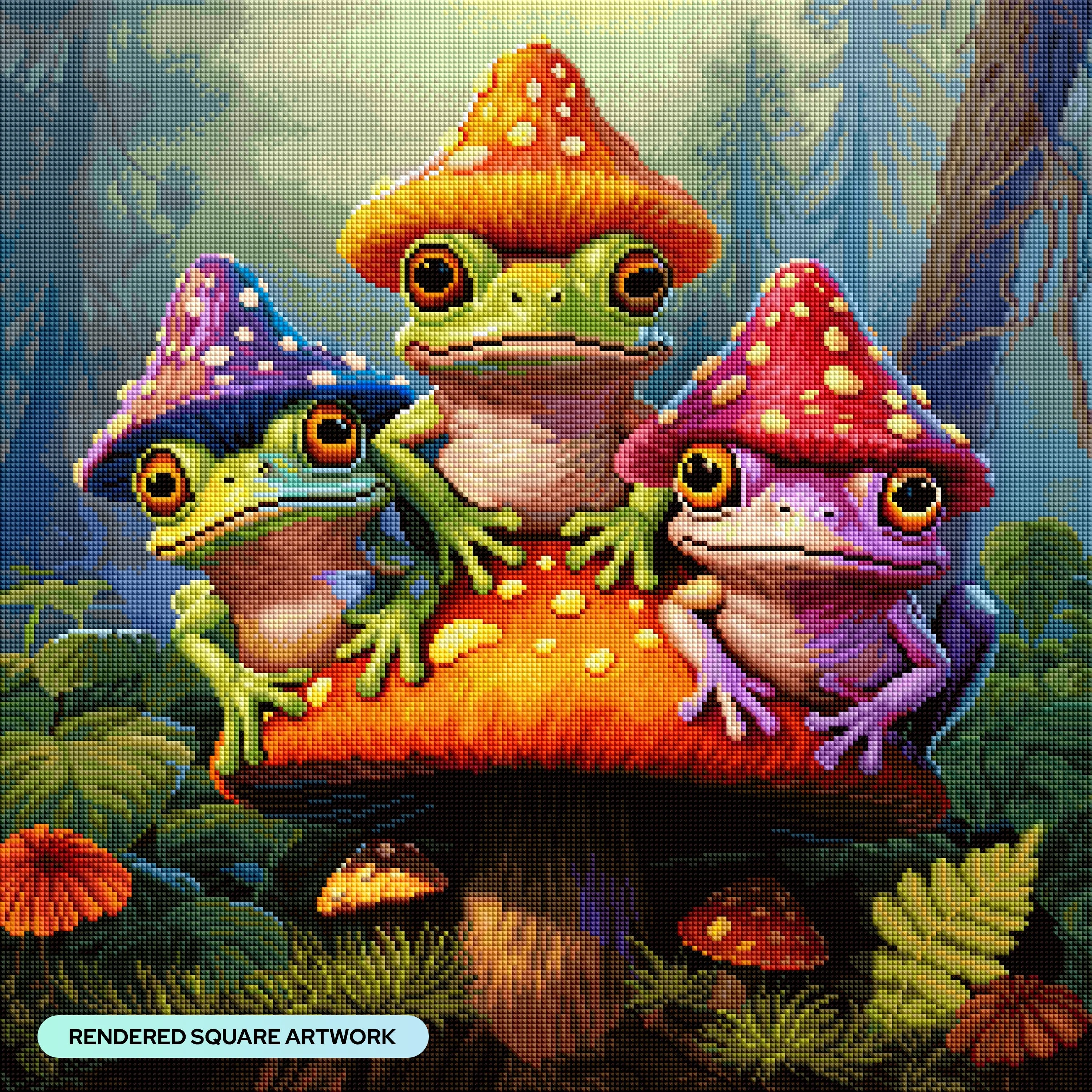 Mushroom Hat Frog Friends - Image 2