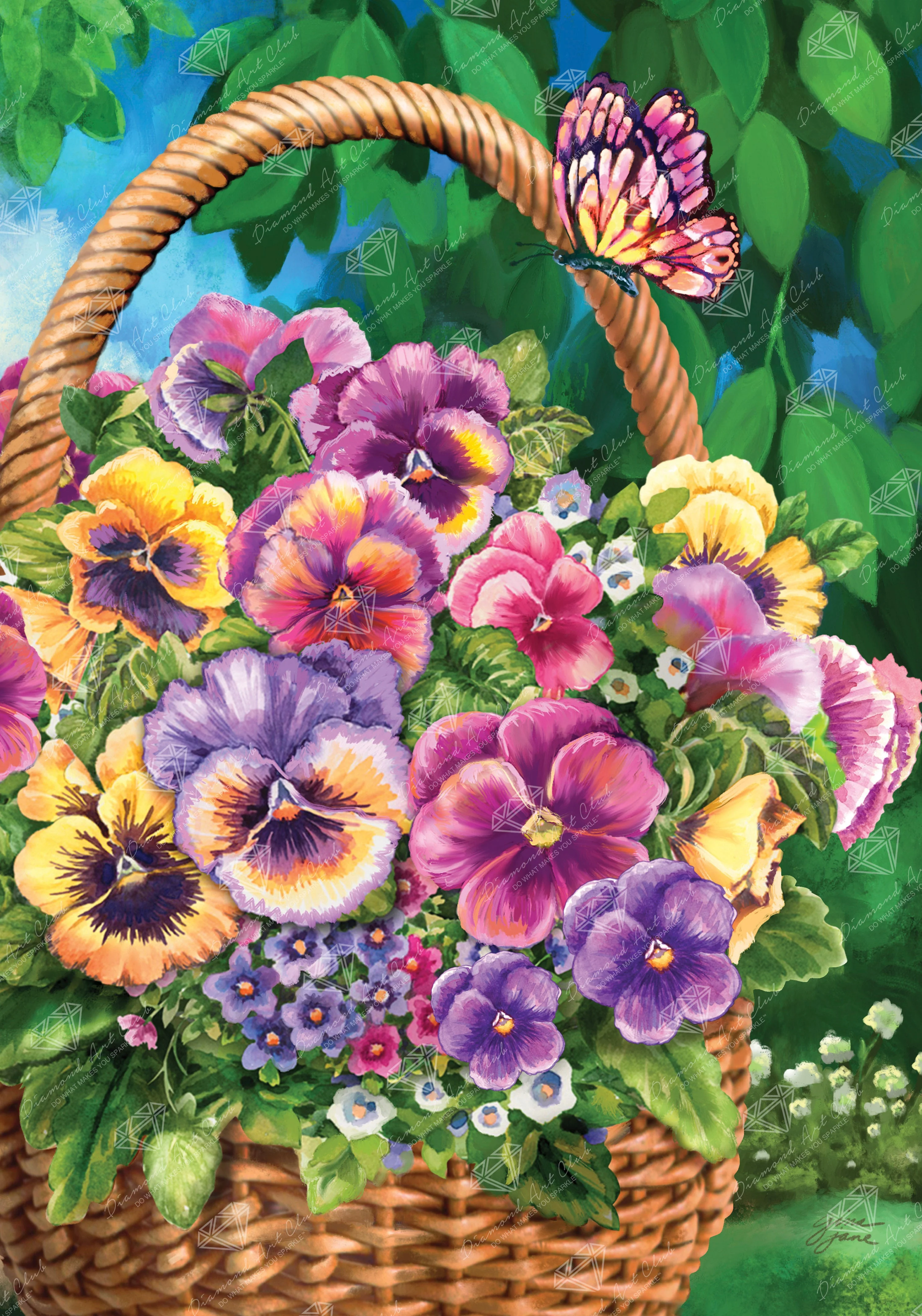 Pansy Basket