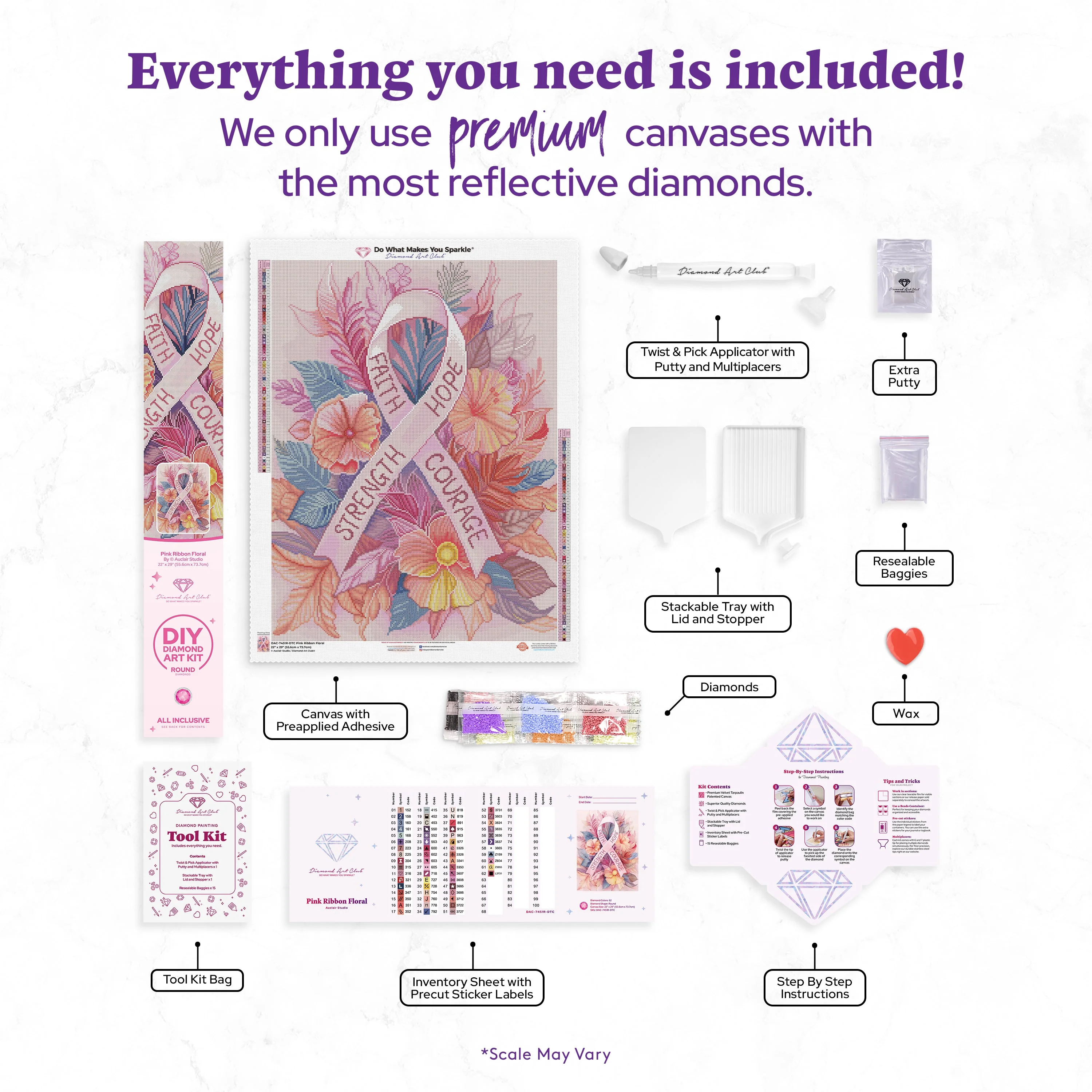 Pink Ribbon Floral - Image 3