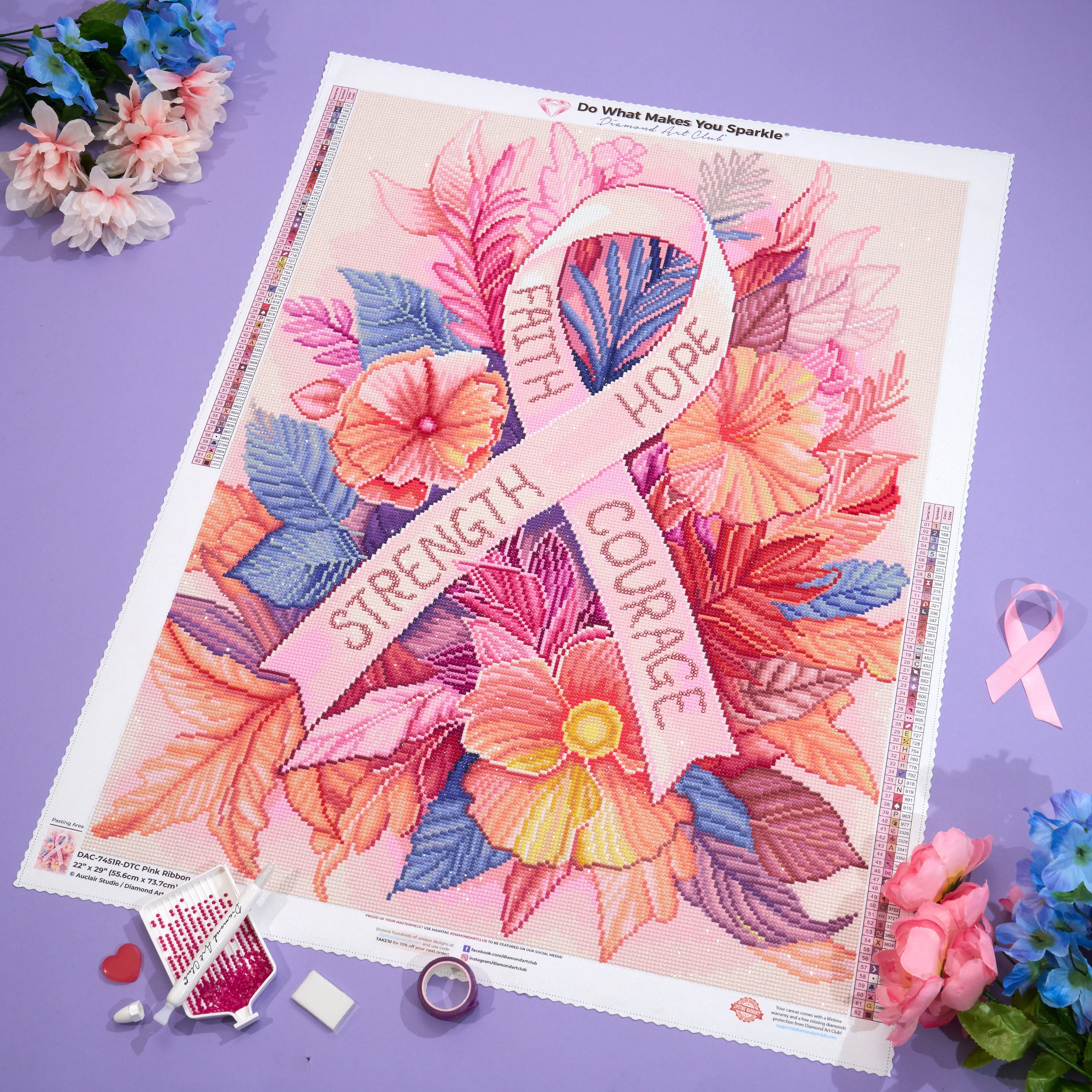 Pink Ribbon Floral - Image 7