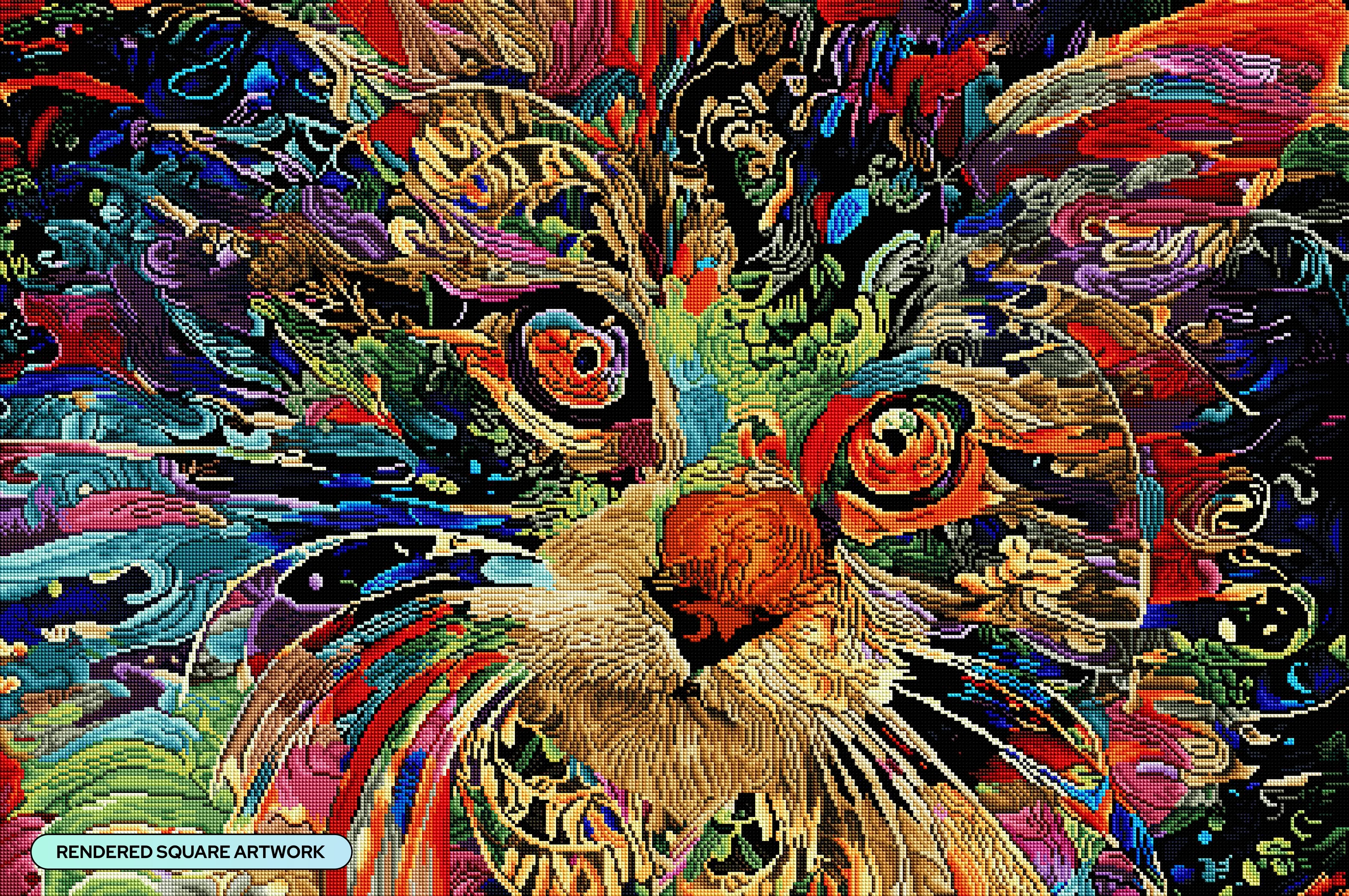 Psychedelic Maine Coon Cat - Image 2