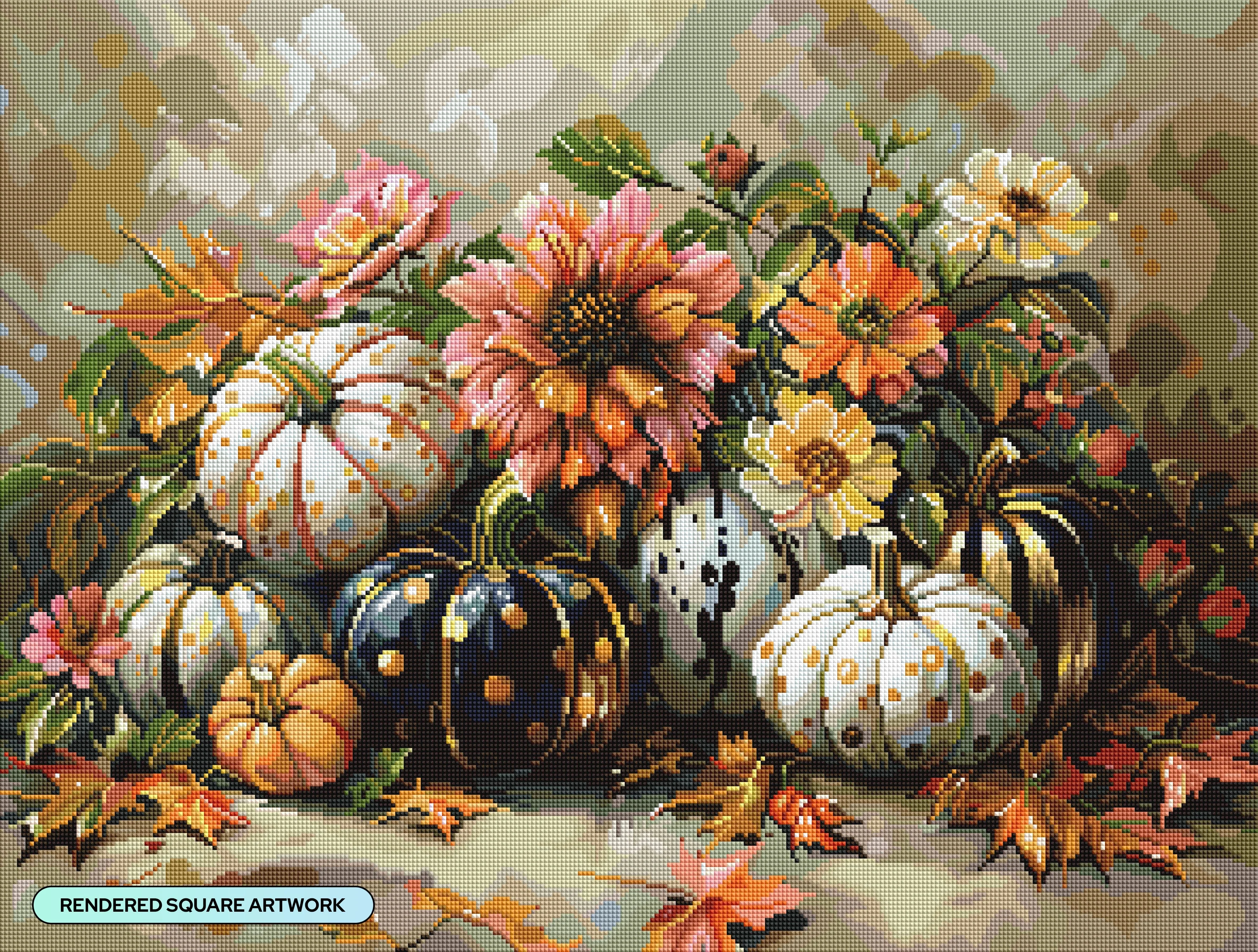 Pumpkins and Florals - Image 2