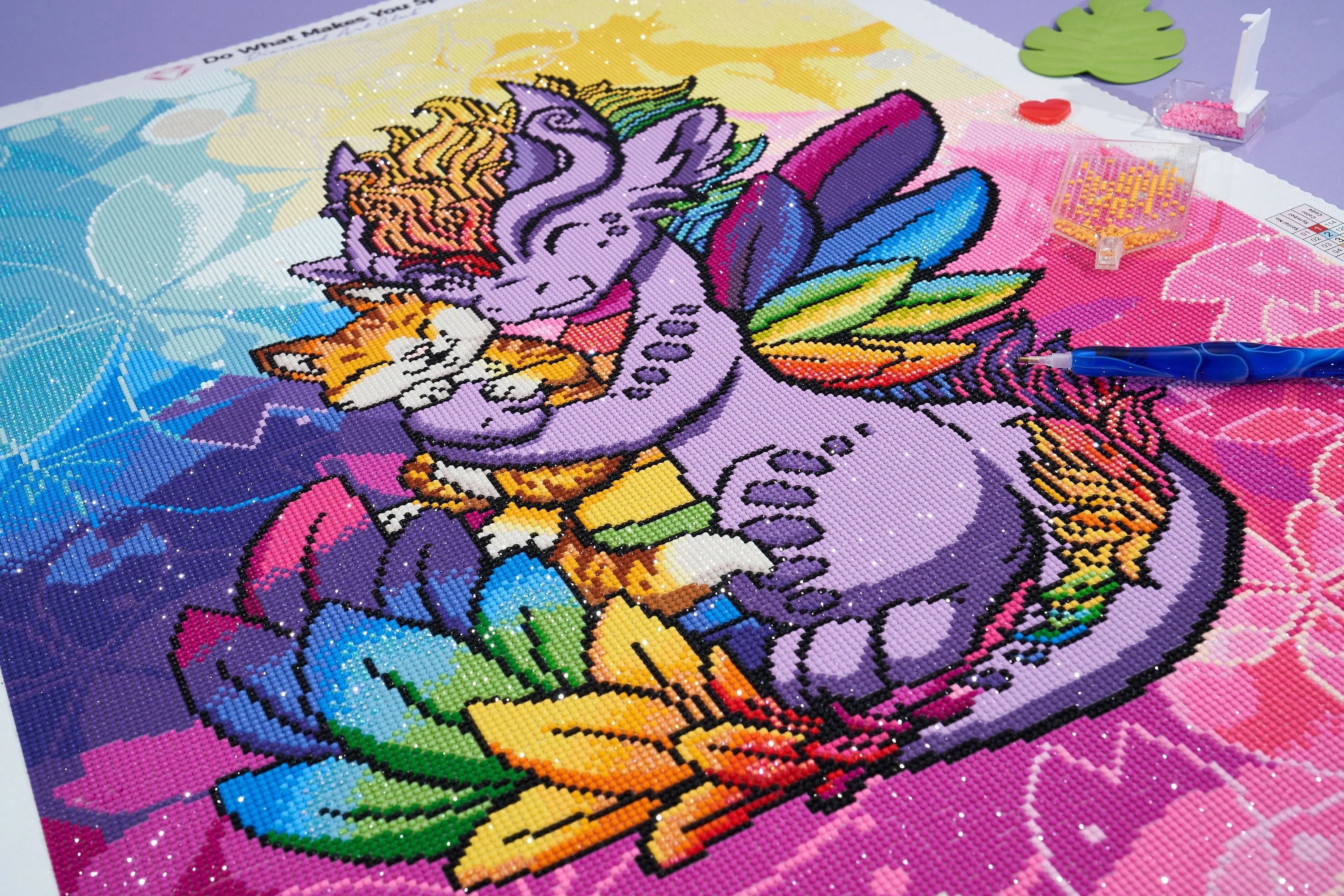 Rainbow Dragon Hugging Cat - Image 4