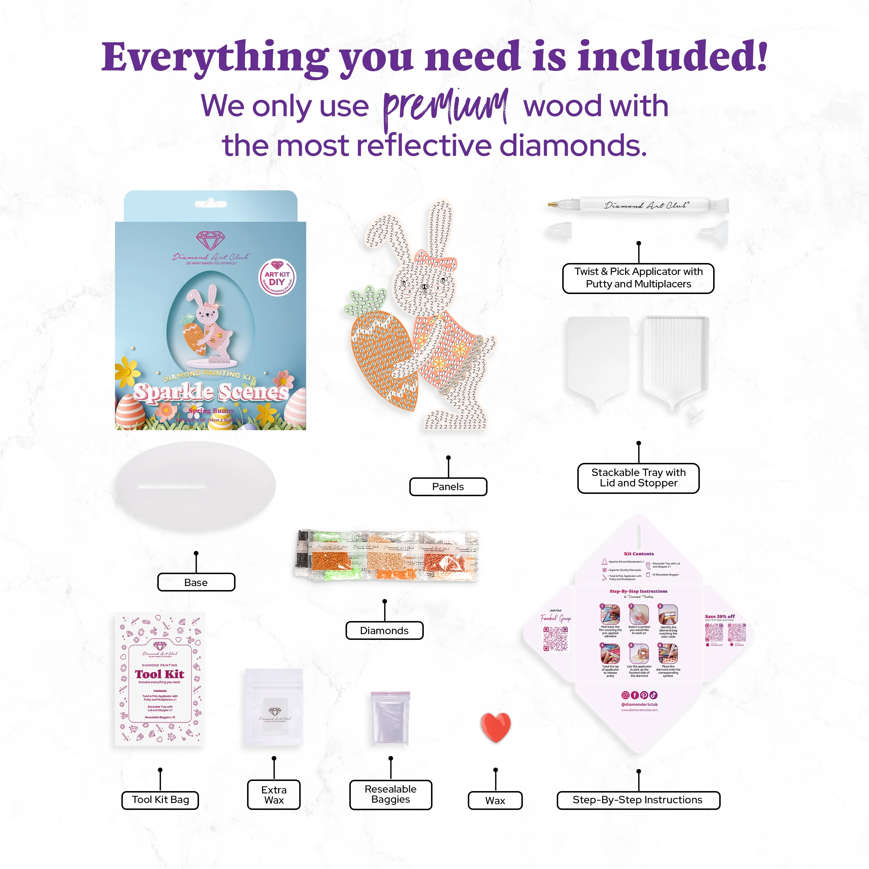 Sparkle Scenes - Spring Bunny - Image 3