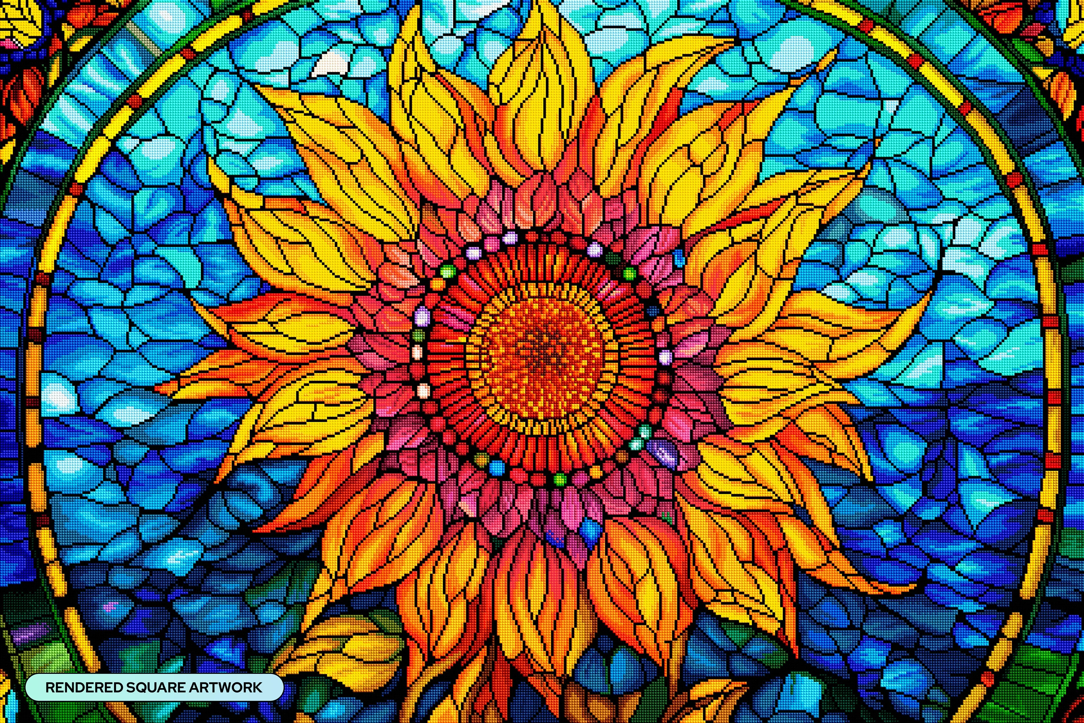 Stained Glass Sunflower - Image 2