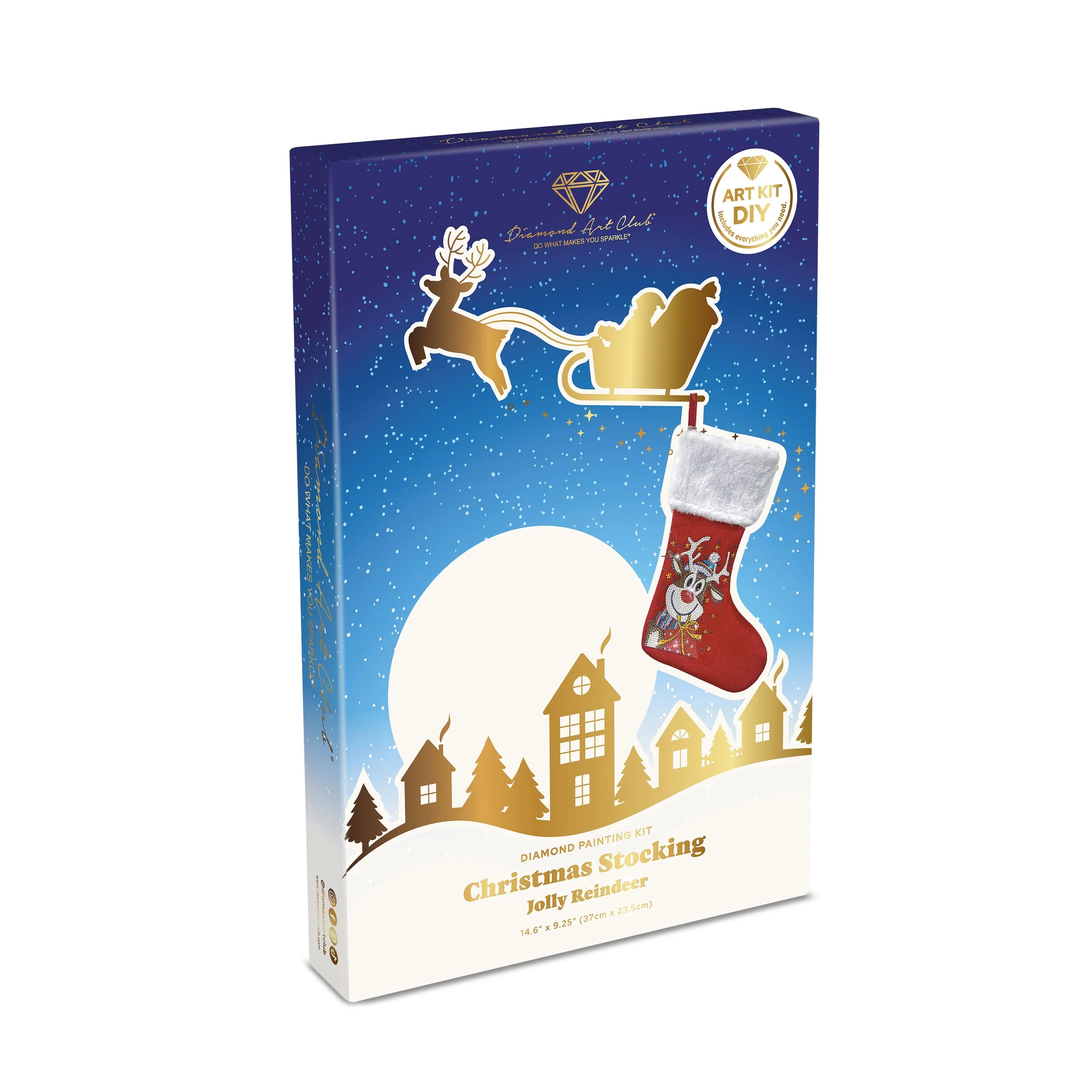 Christmas Stocking - Jolly Reindeer - Image 6