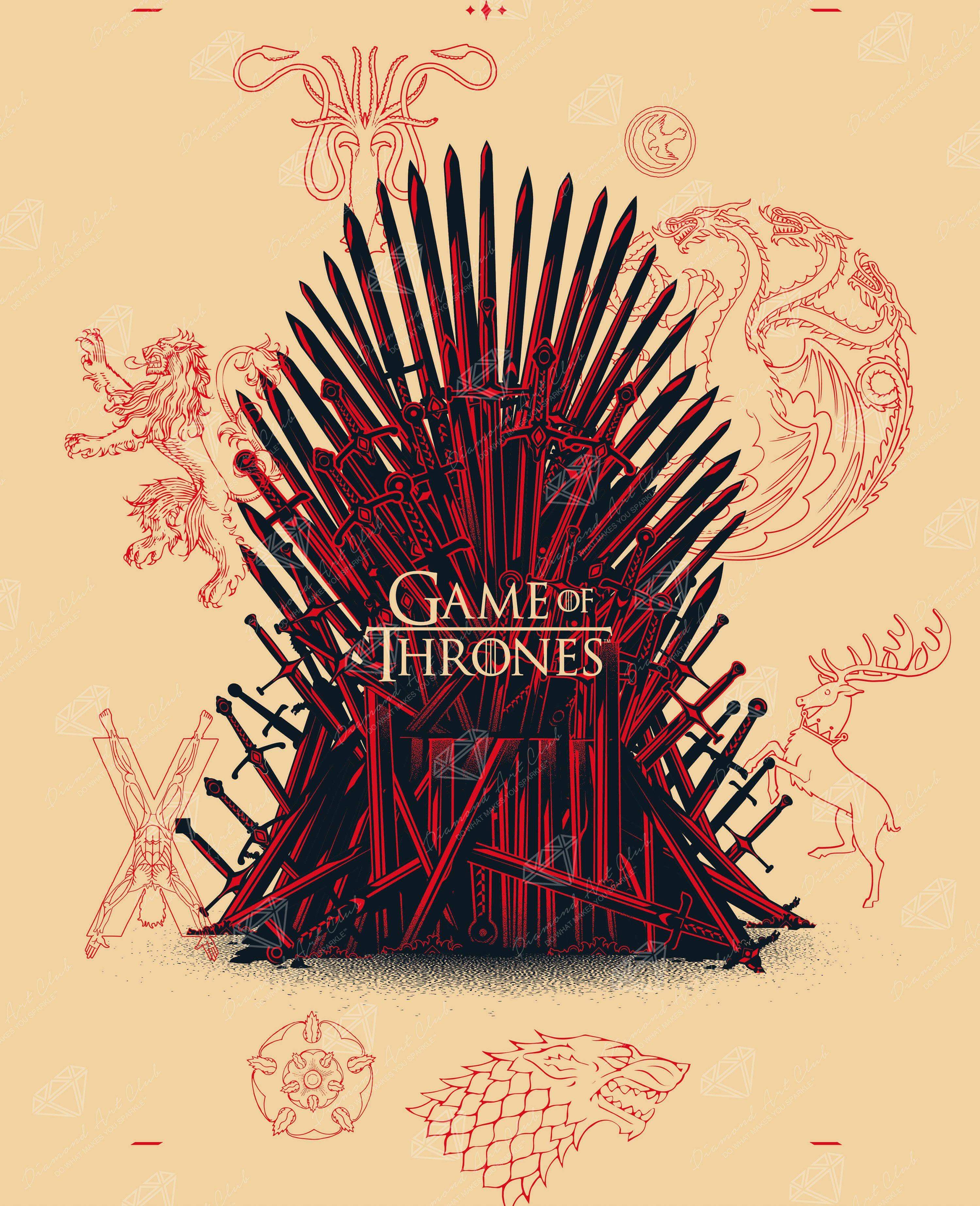 The Iron Throne - Red & Beige