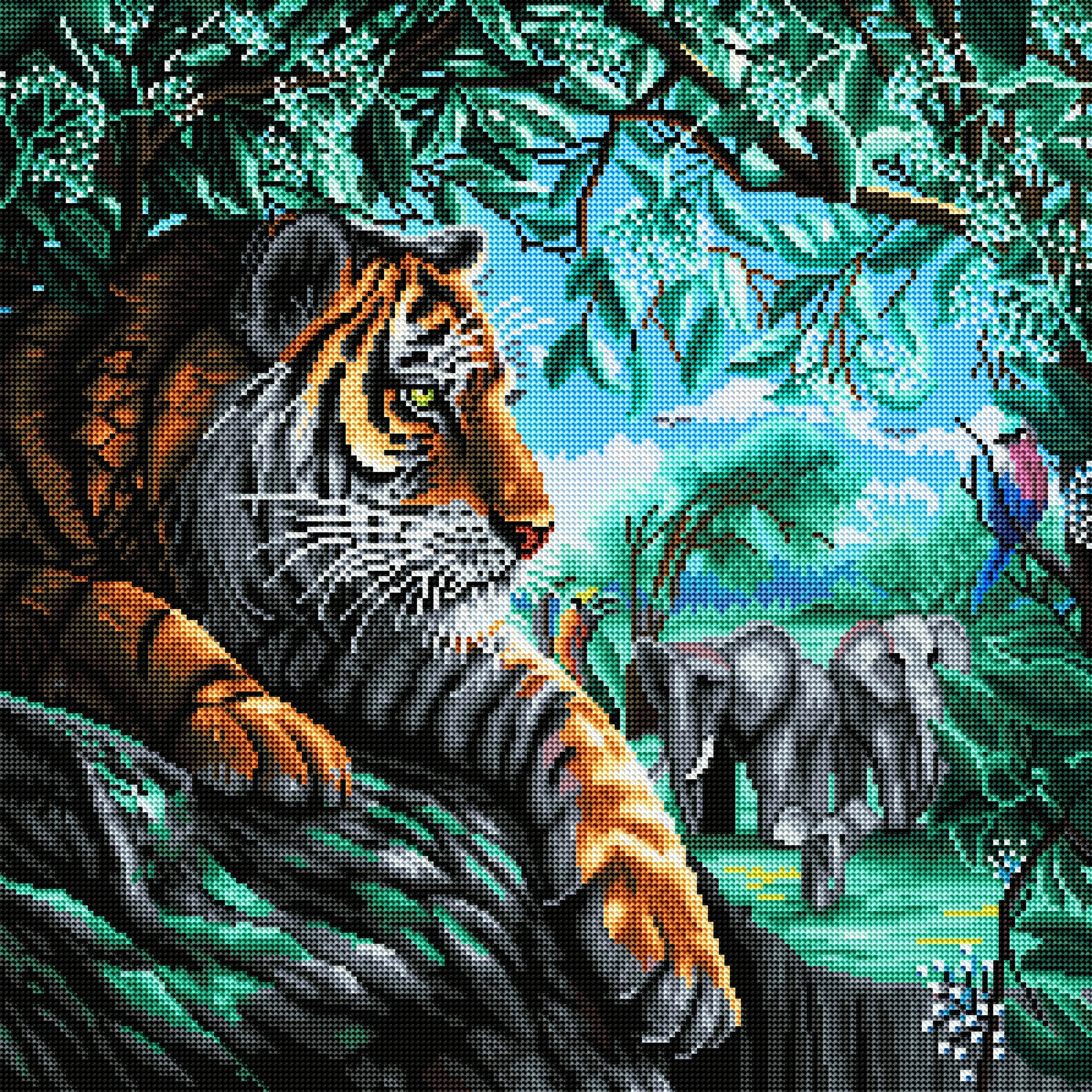 Tiger on a Rock - Image 2