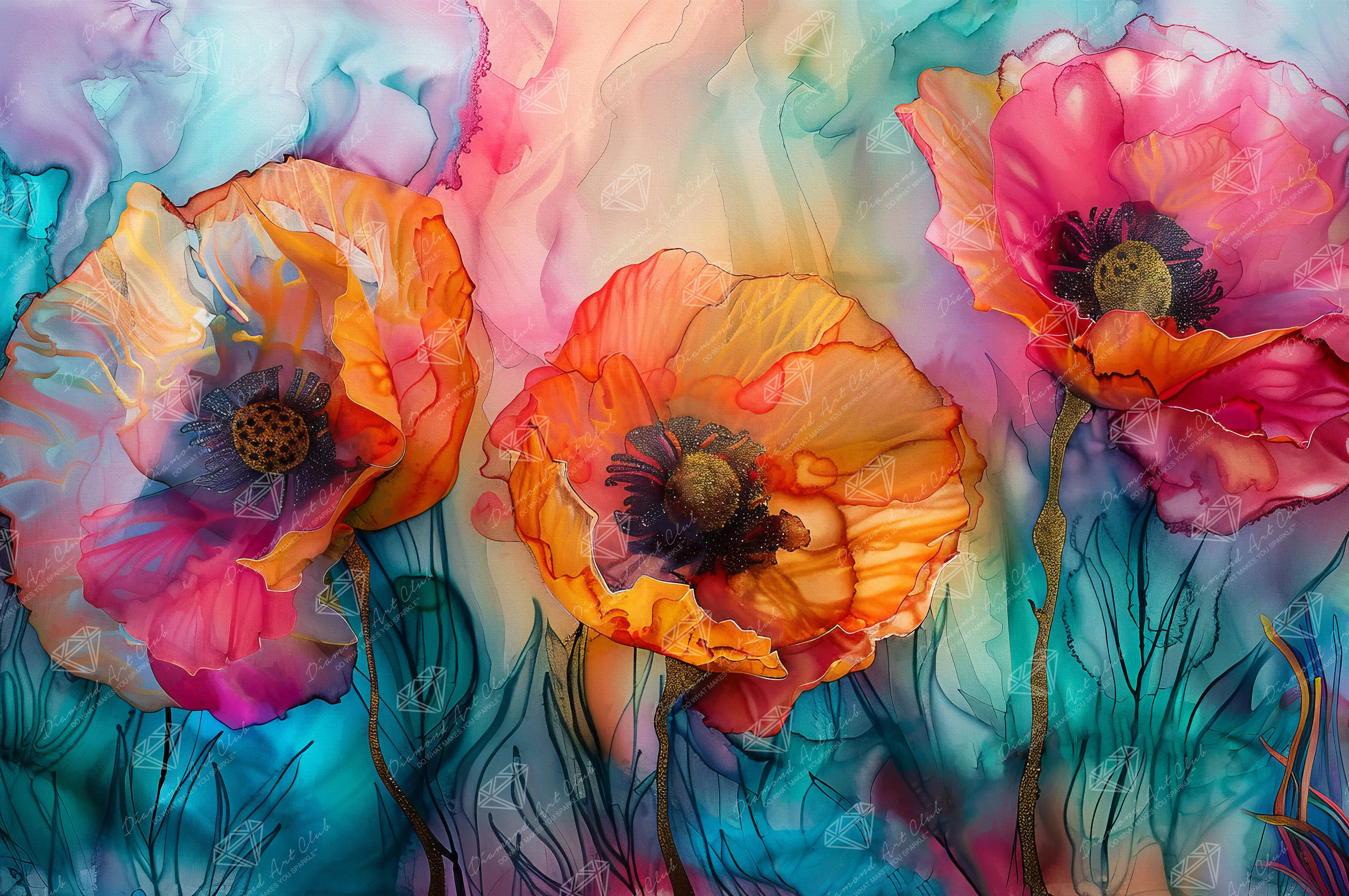 Trio of Poppies