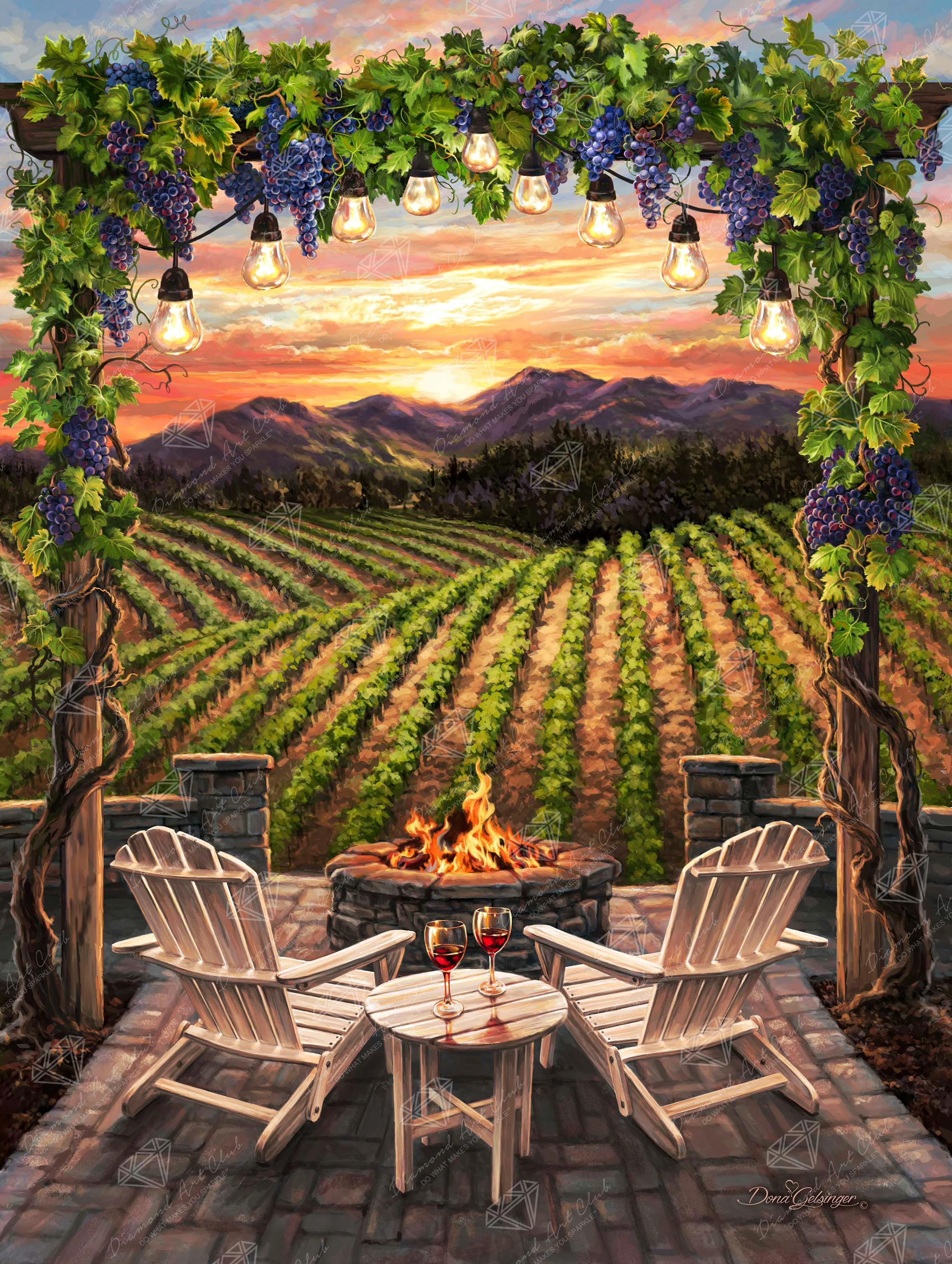 Wine at Sunset